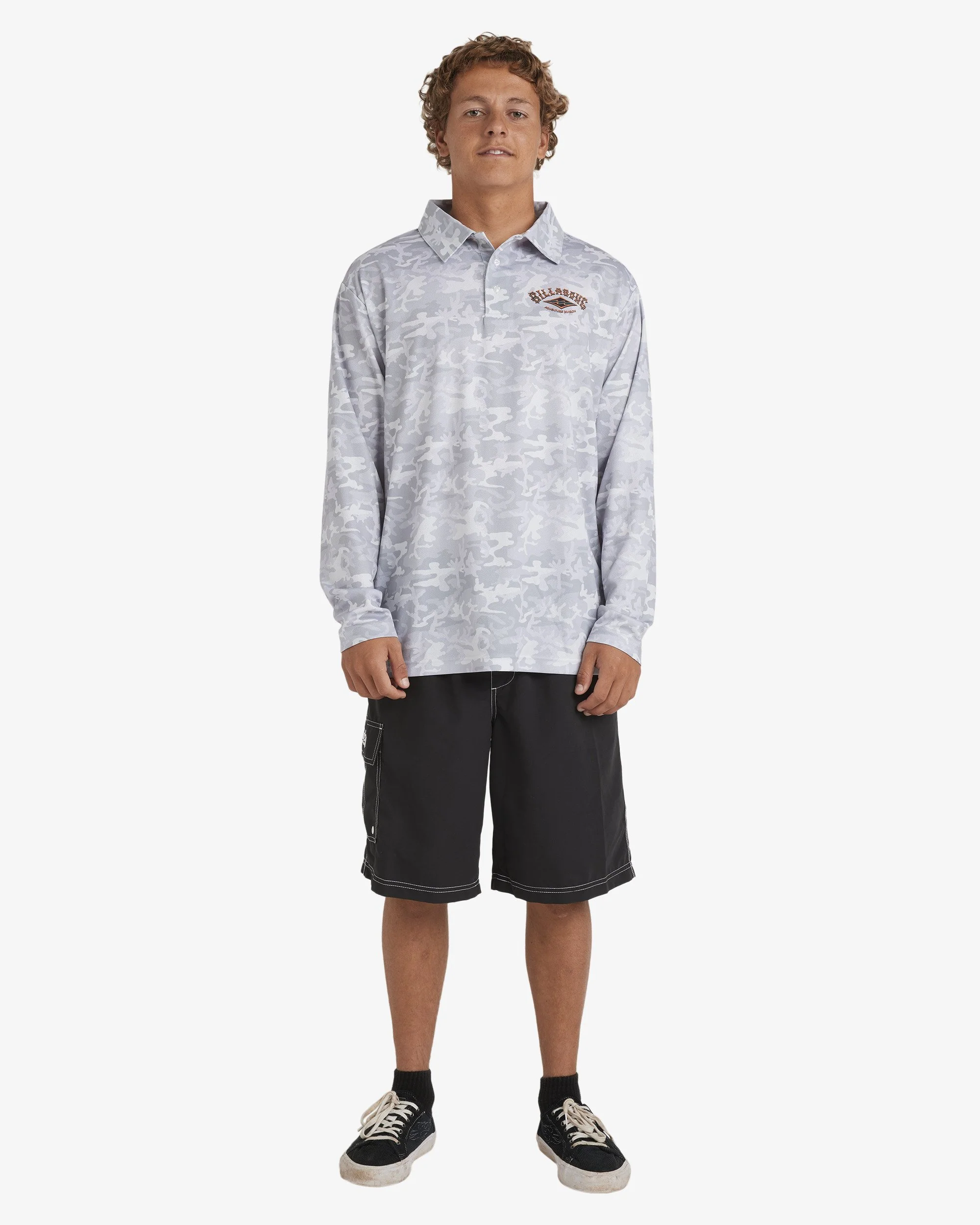 Mens Fisho Long Sleeve Rash Vest - Image 6