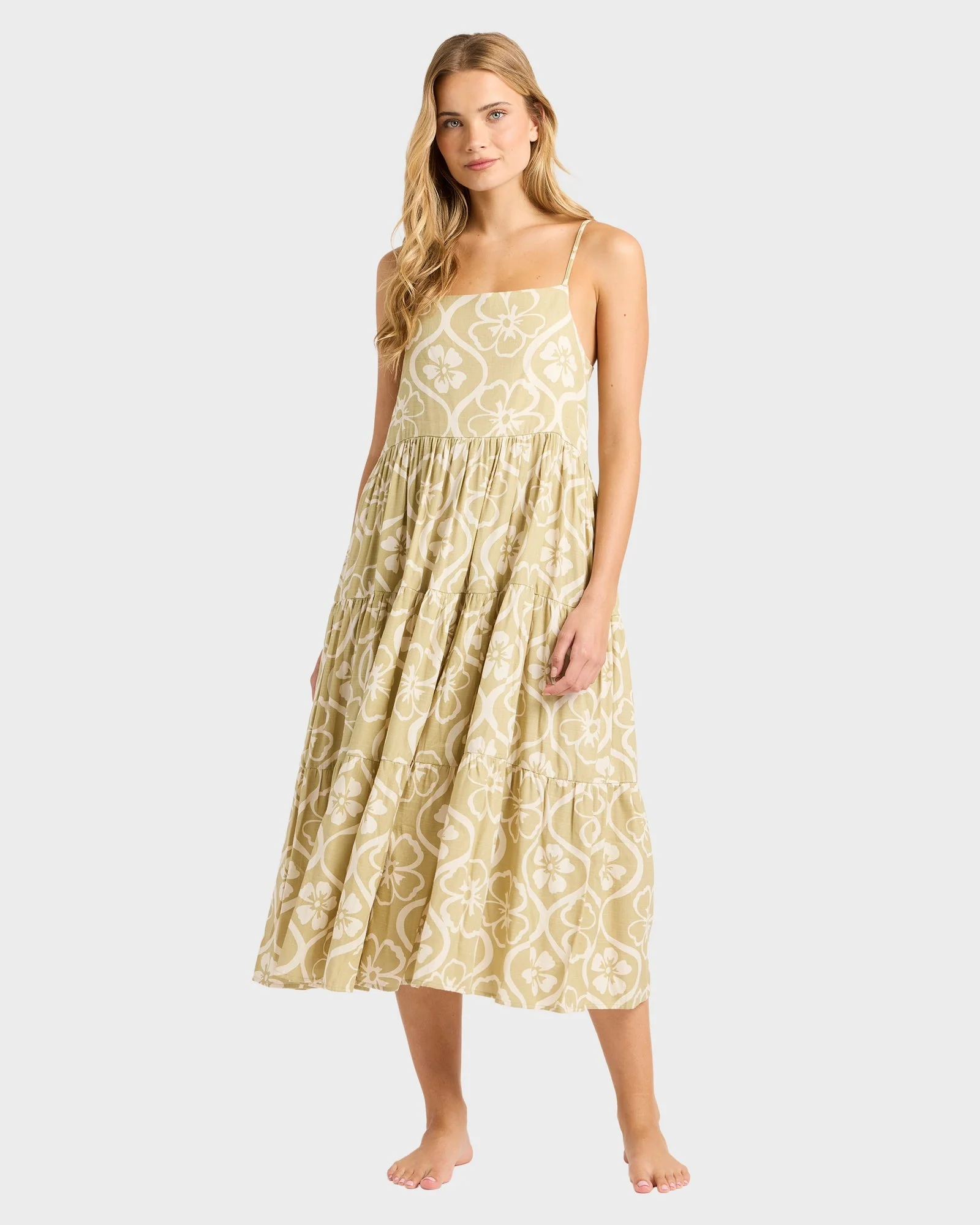 Womens Floral Trip Lost Love Midi Dress - Image 5