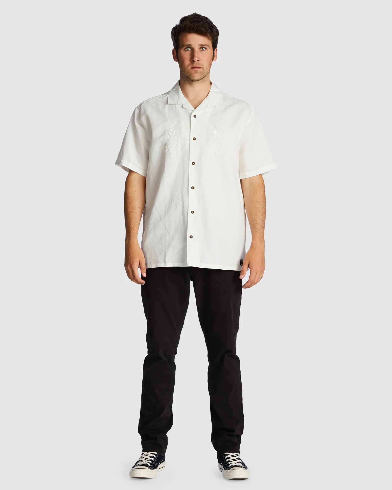 Mens Keith Haring Flower Dance Hemp Shirt - Image 5