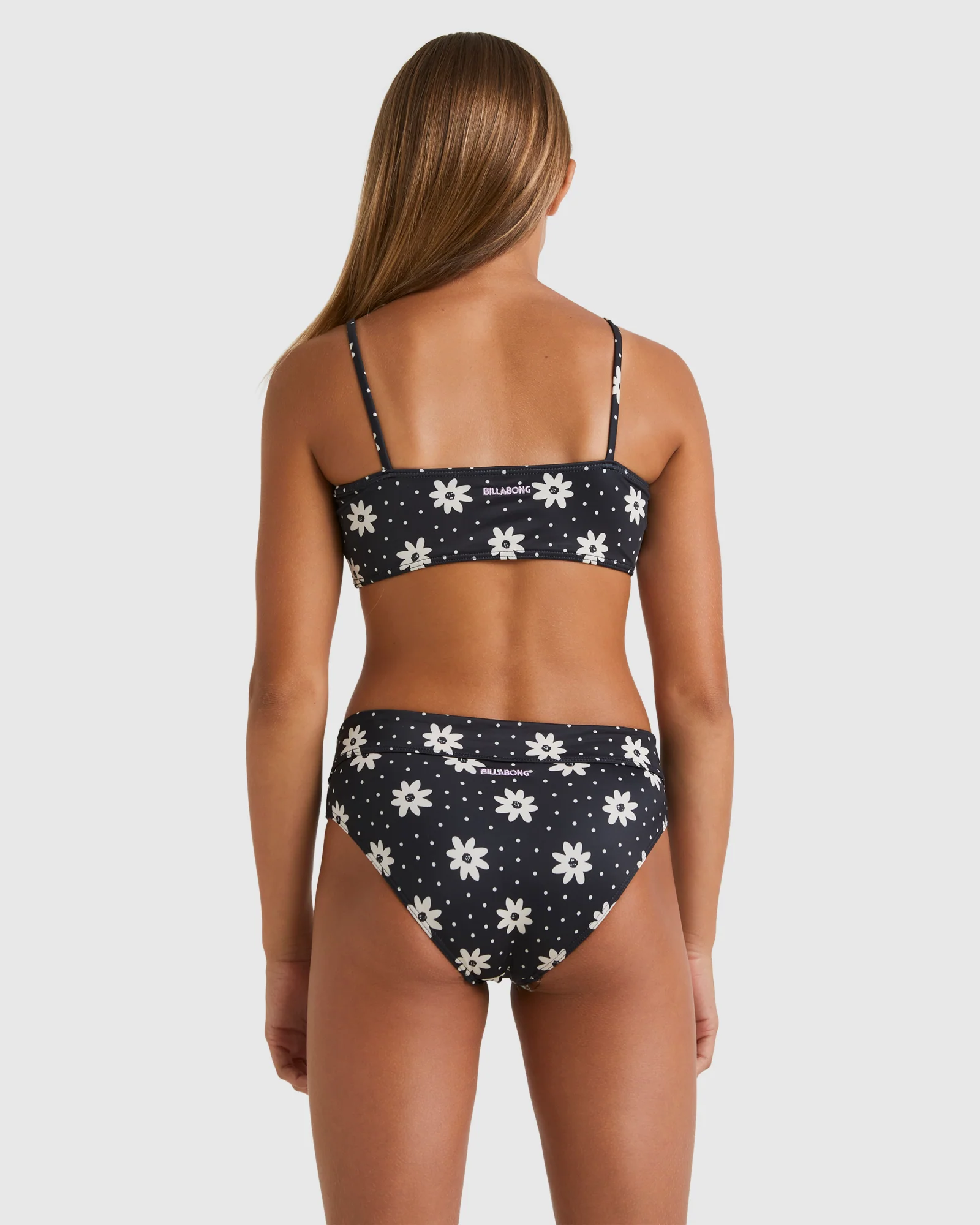 Girls 6-14 Flowers In The Sky Tank Bikini Set - Image 3
