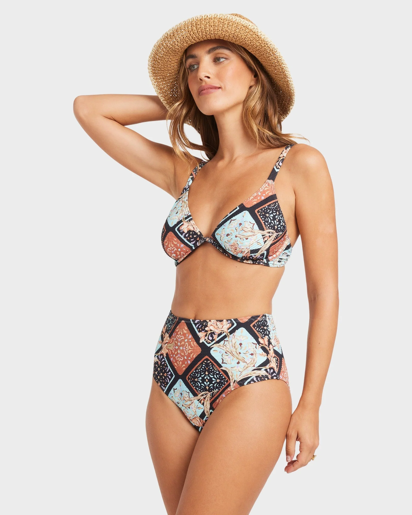 Womens Forever Folk Hi Retro Bikini Bottom - Image 3