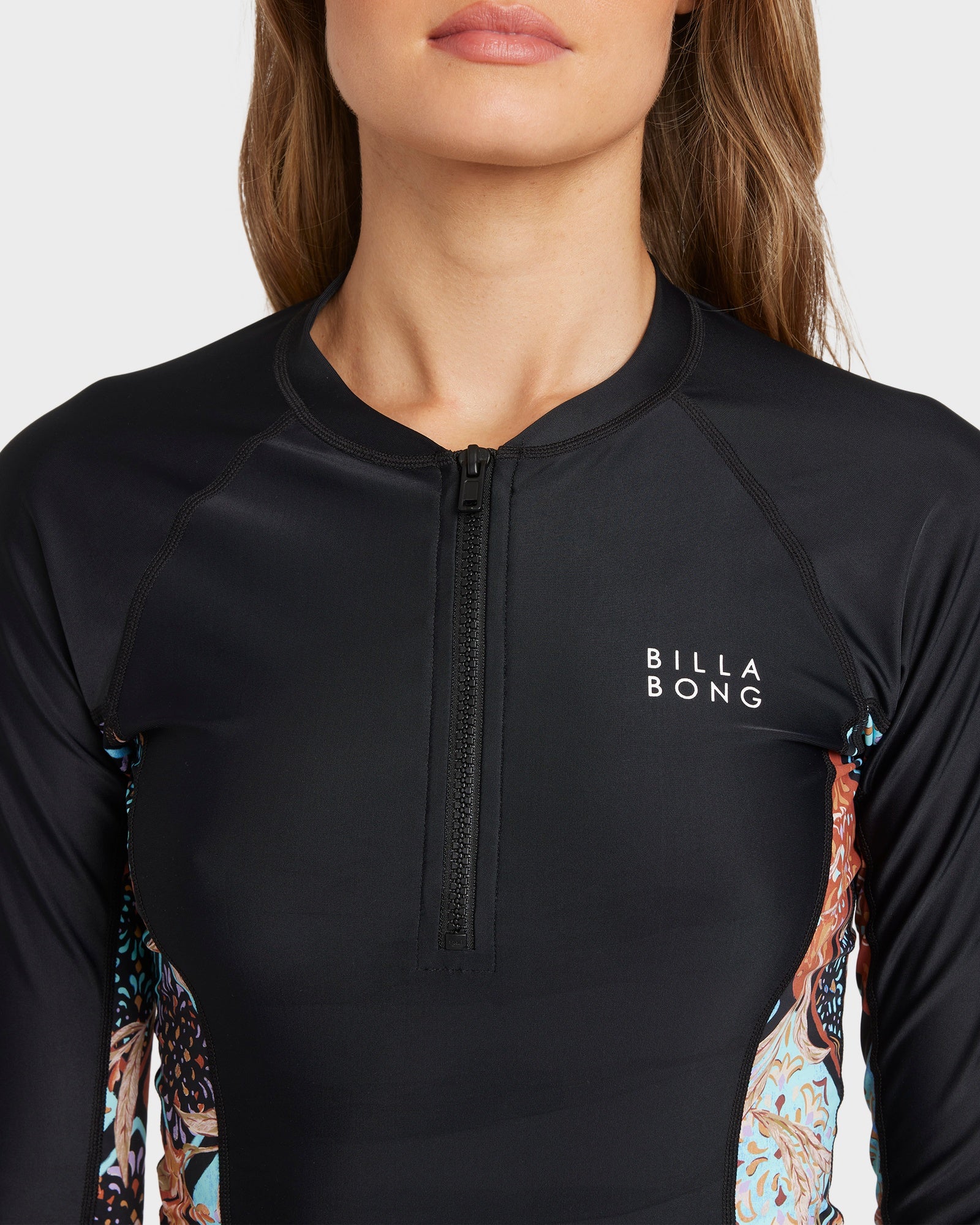 Womens Forever Folk Reef Break Long Sleeve Rash Vest - Image 3