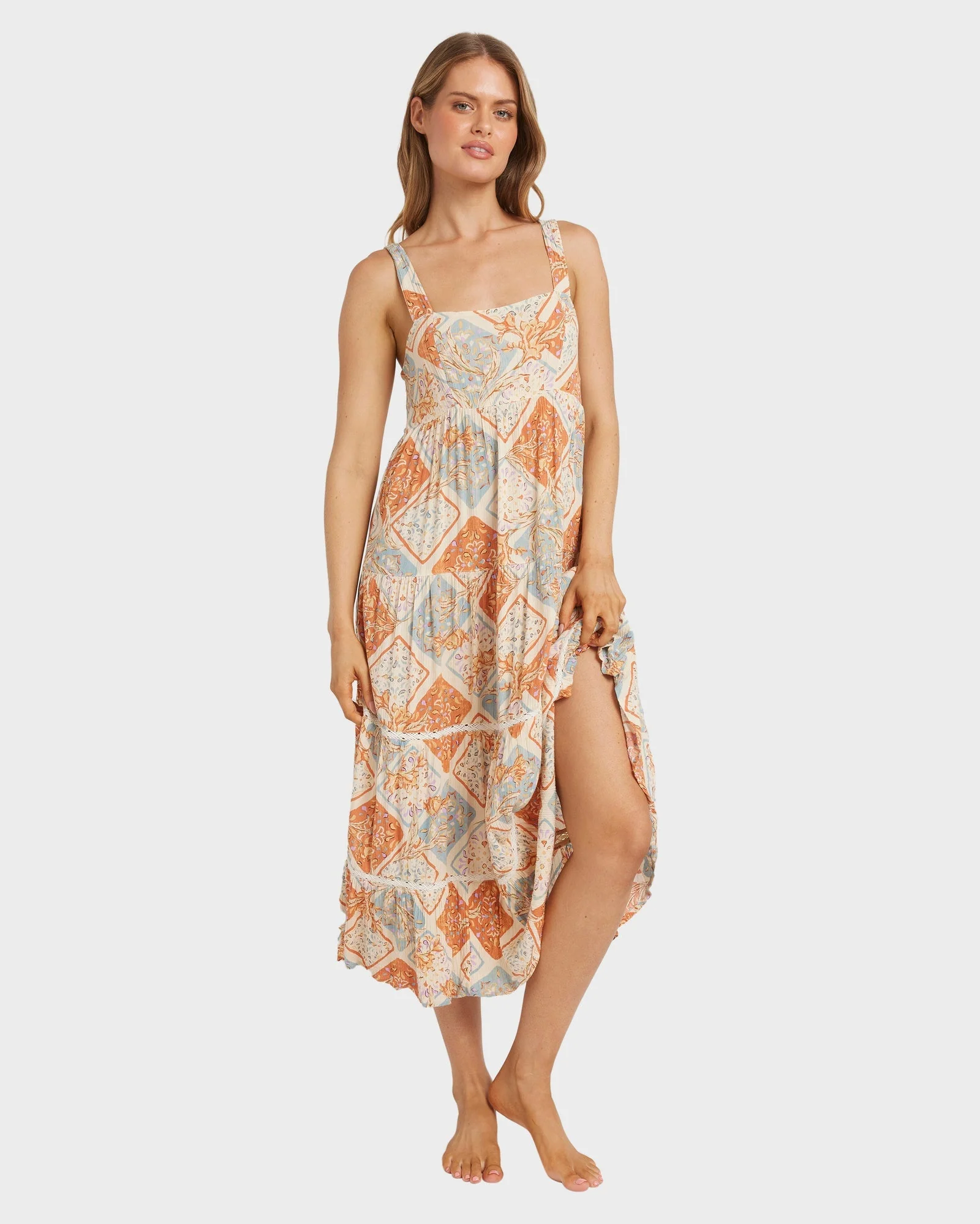 Womens Forever Folk Shine Midi Dress - Image 2
