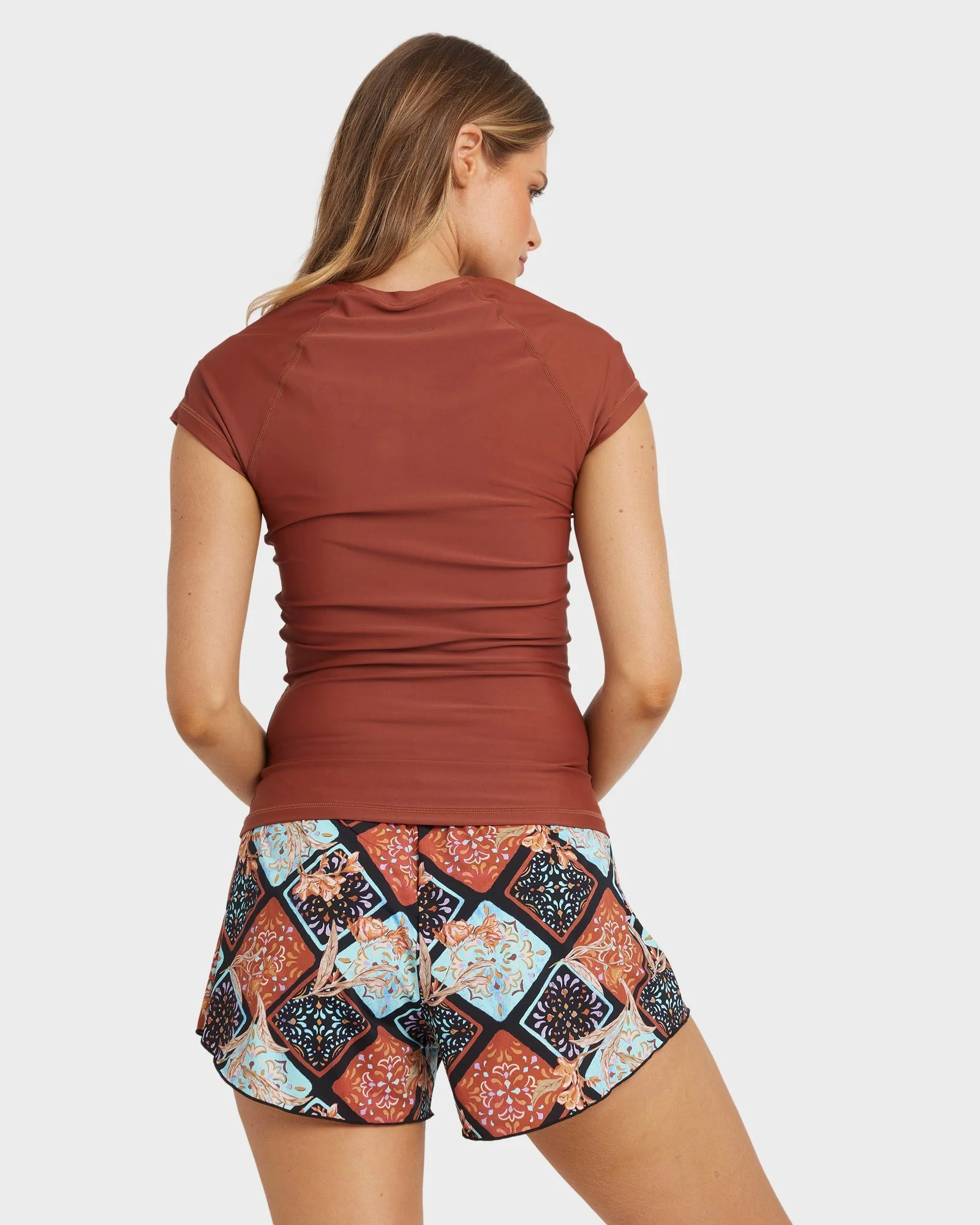 Womens Forever Folk Swim Volley Boardshorts - Image 2