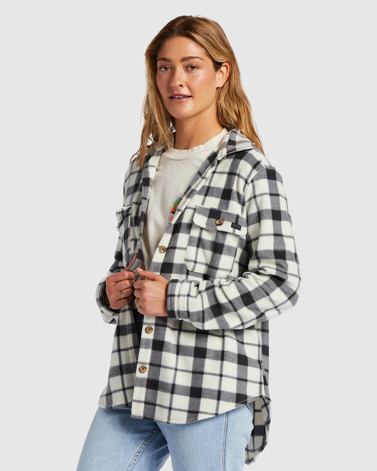 Womens Forge Fleece Shacket - Image 2