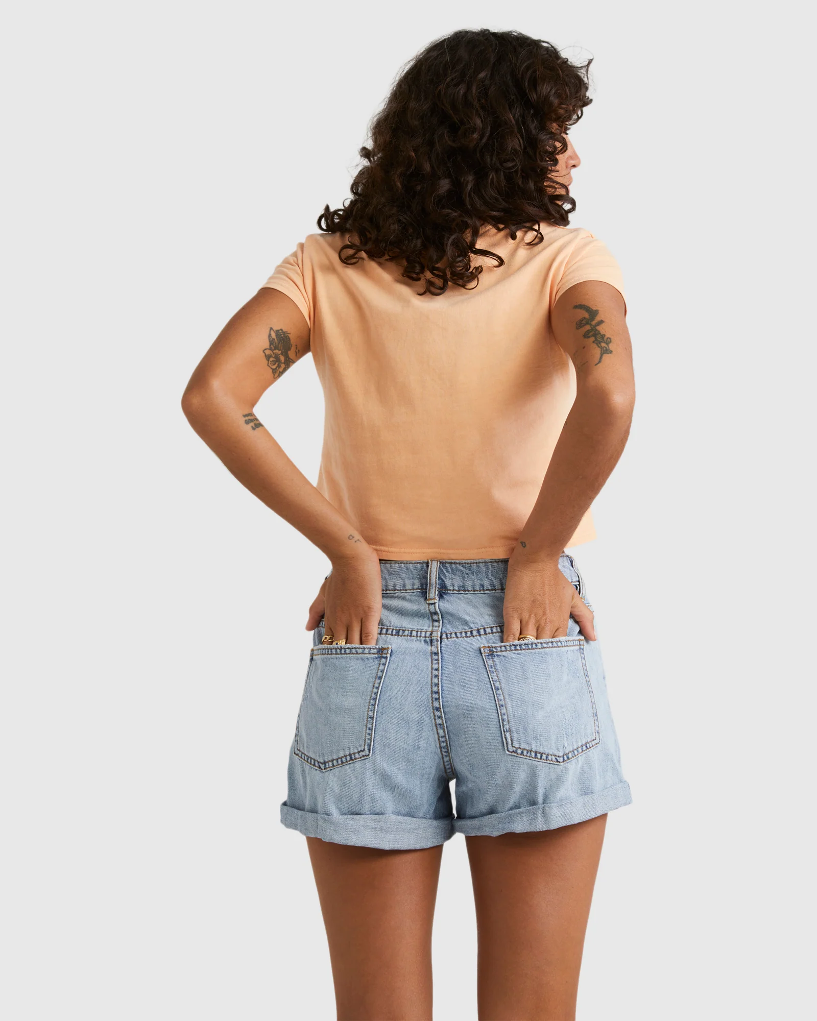 Womens Frankie Denim Shorts - Image 3