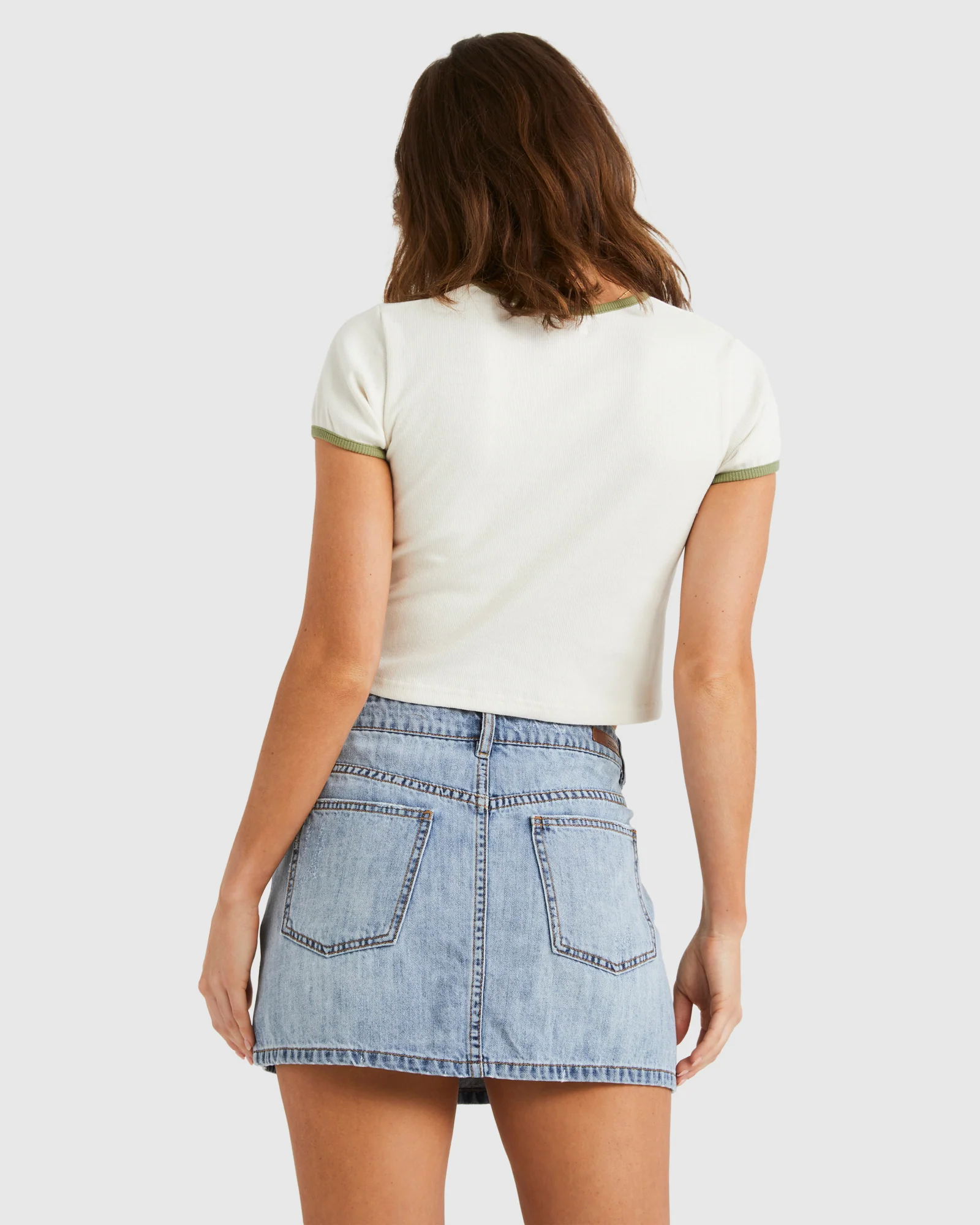 Womens Frankie Denim Mini Skirt - Image 3