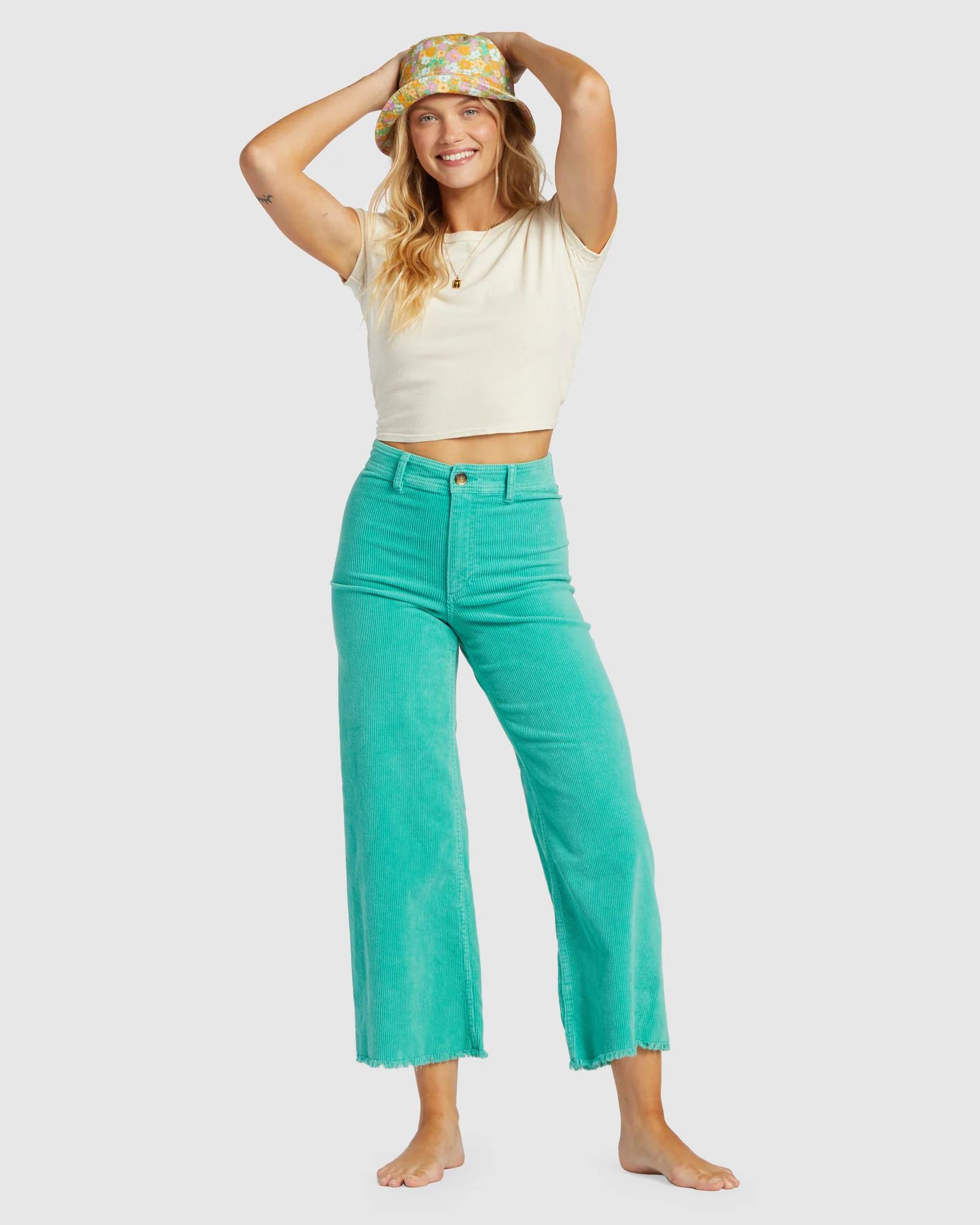 Womens Free Fall Cord Wide Leg Pants - Image 5