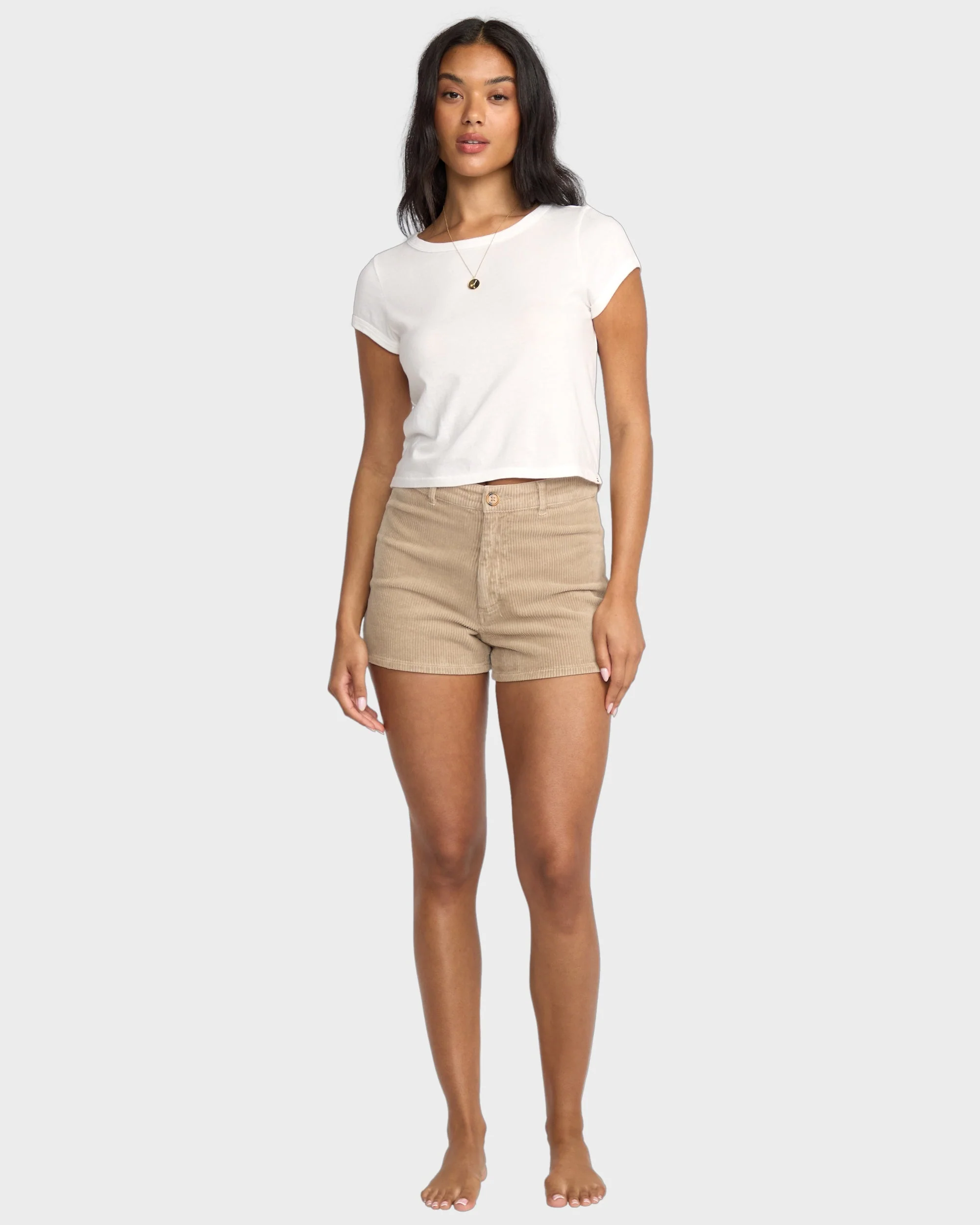 Womens Free Fall Corduroy Shorts - Image 4