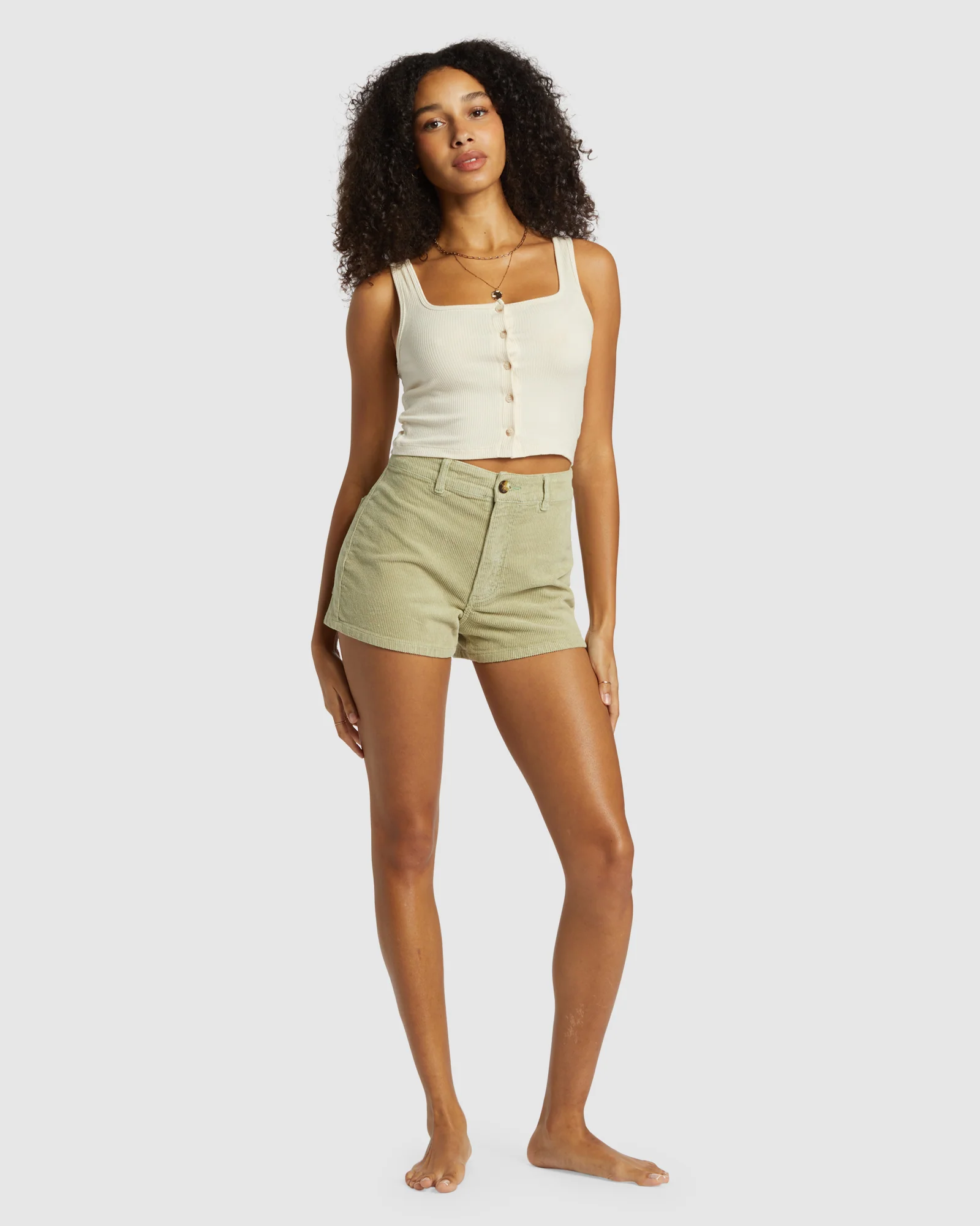 Womens Free Fall Corduroy Shorts - Image 5