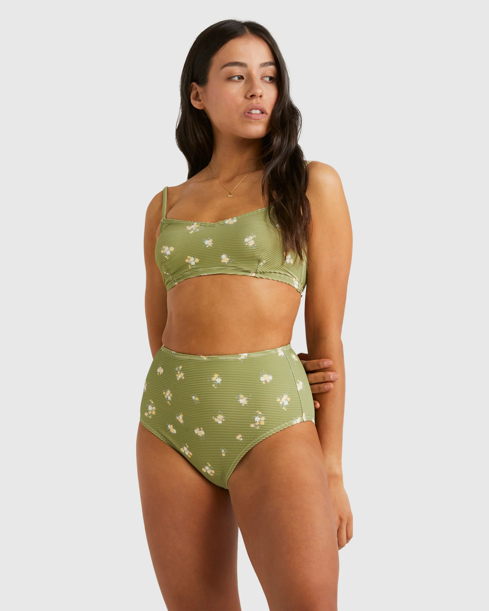 Womens Free Fallin High Retro Pant Bikini Bottom - Image 3