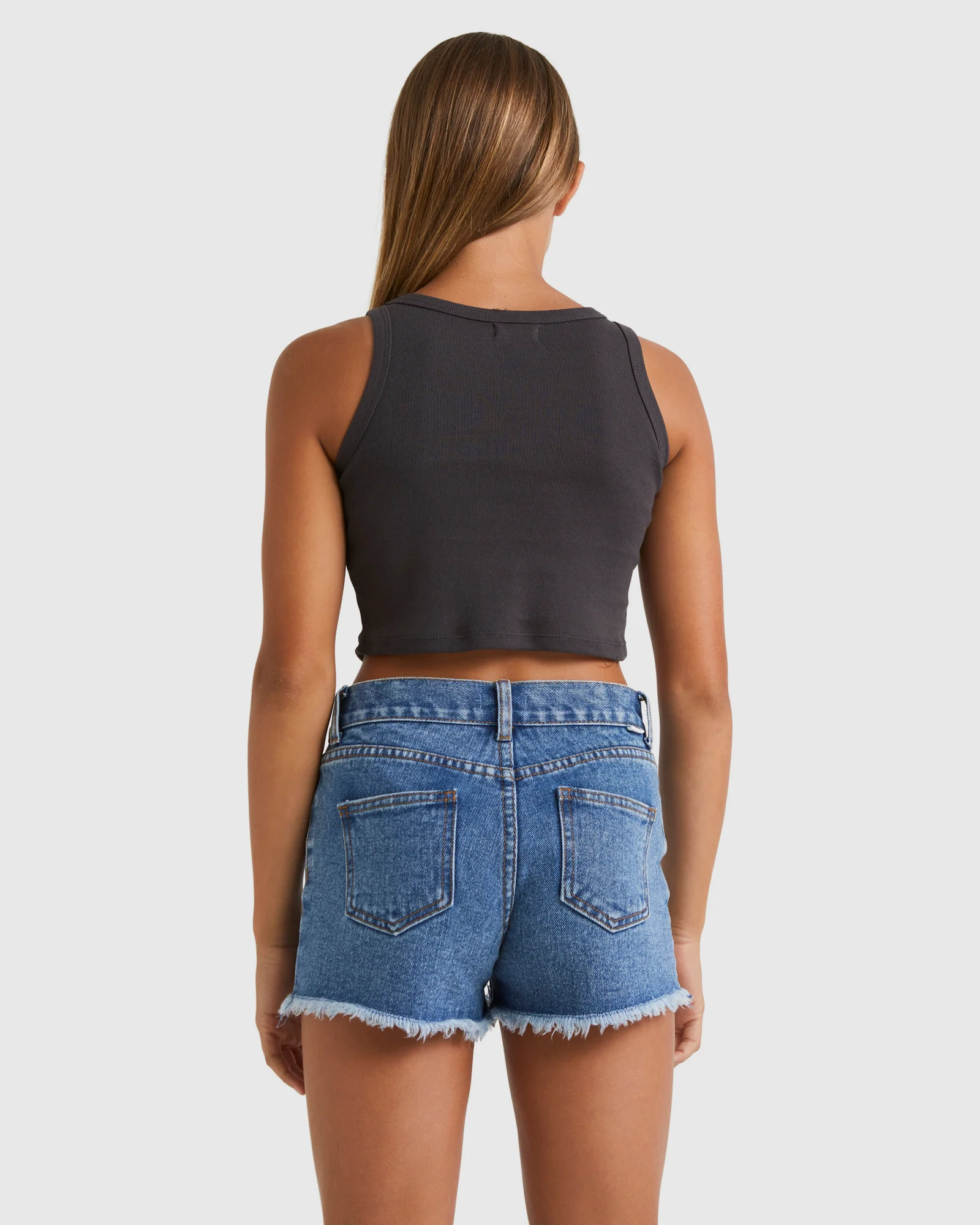 Girls 6-12 Free The Mind Crop Tank Top - Image 3