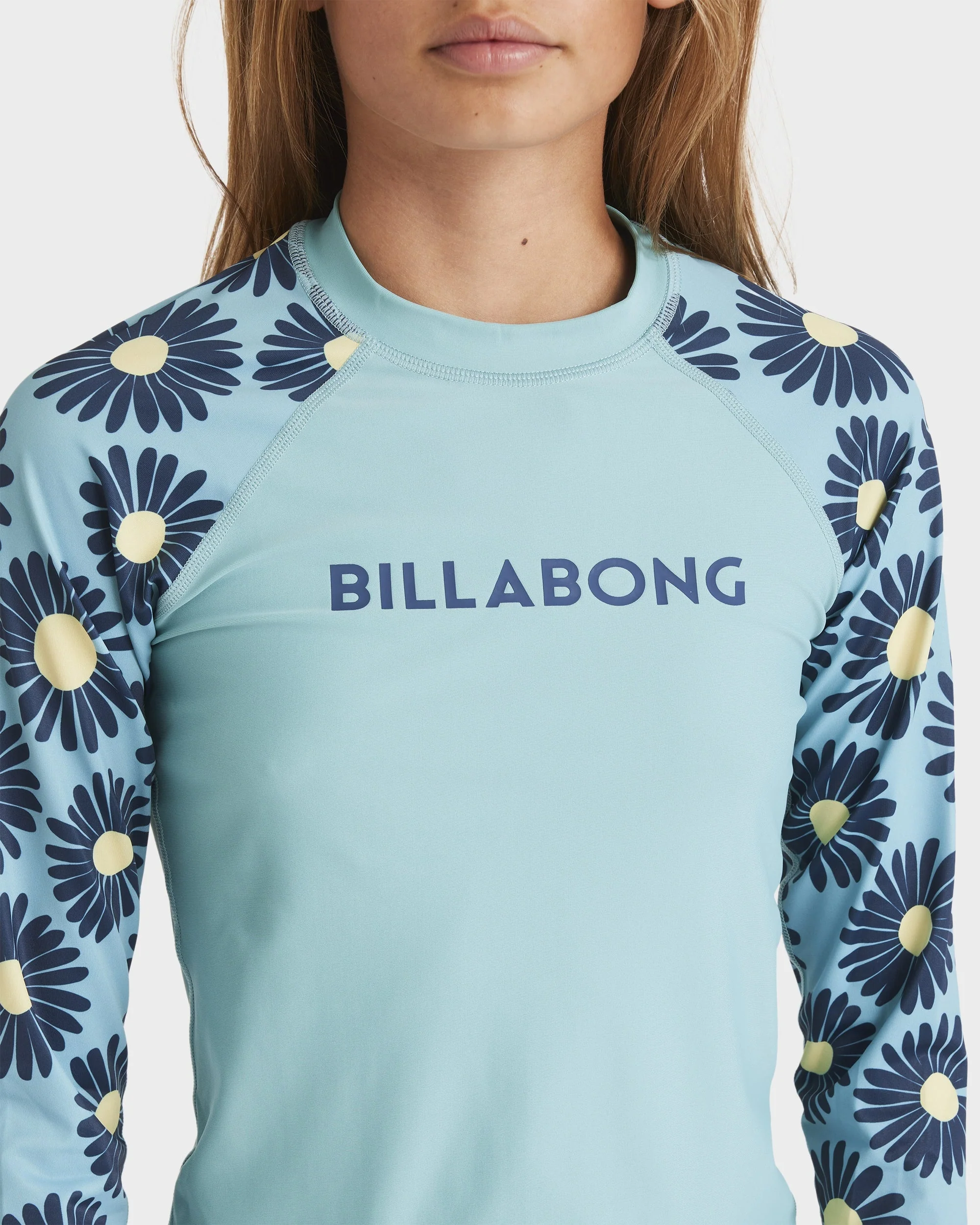 Girls 6-14 Fresh Daze Long Sleeve Rash Vest Set - Image 3