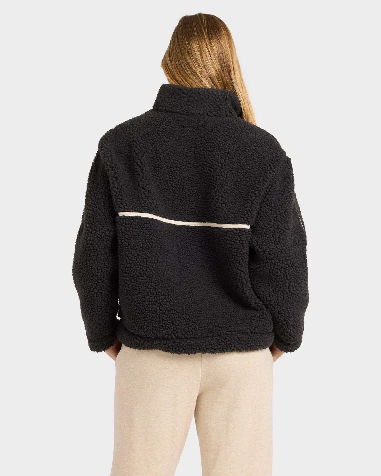 Womens Getting Warm Shrpa Half Zip Pullover - Image 2