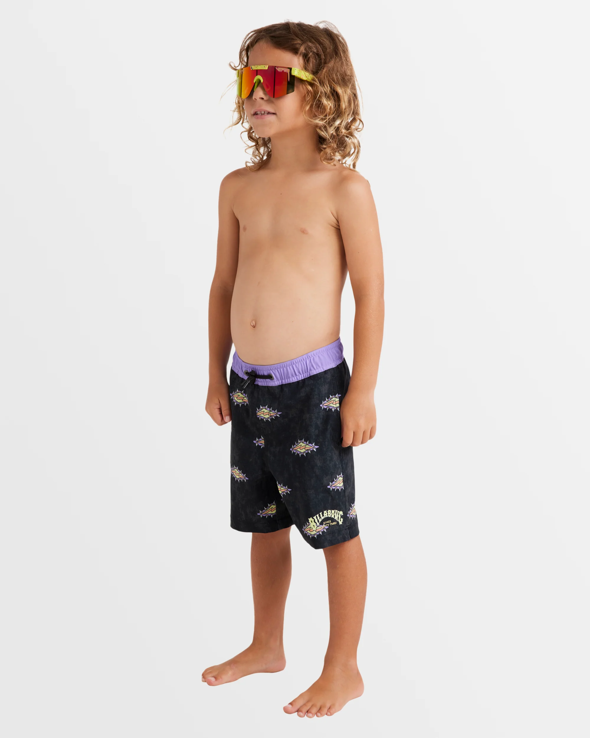 Boys 0-7 Diamond Grit Layback 13" Boardshorts - Image 2