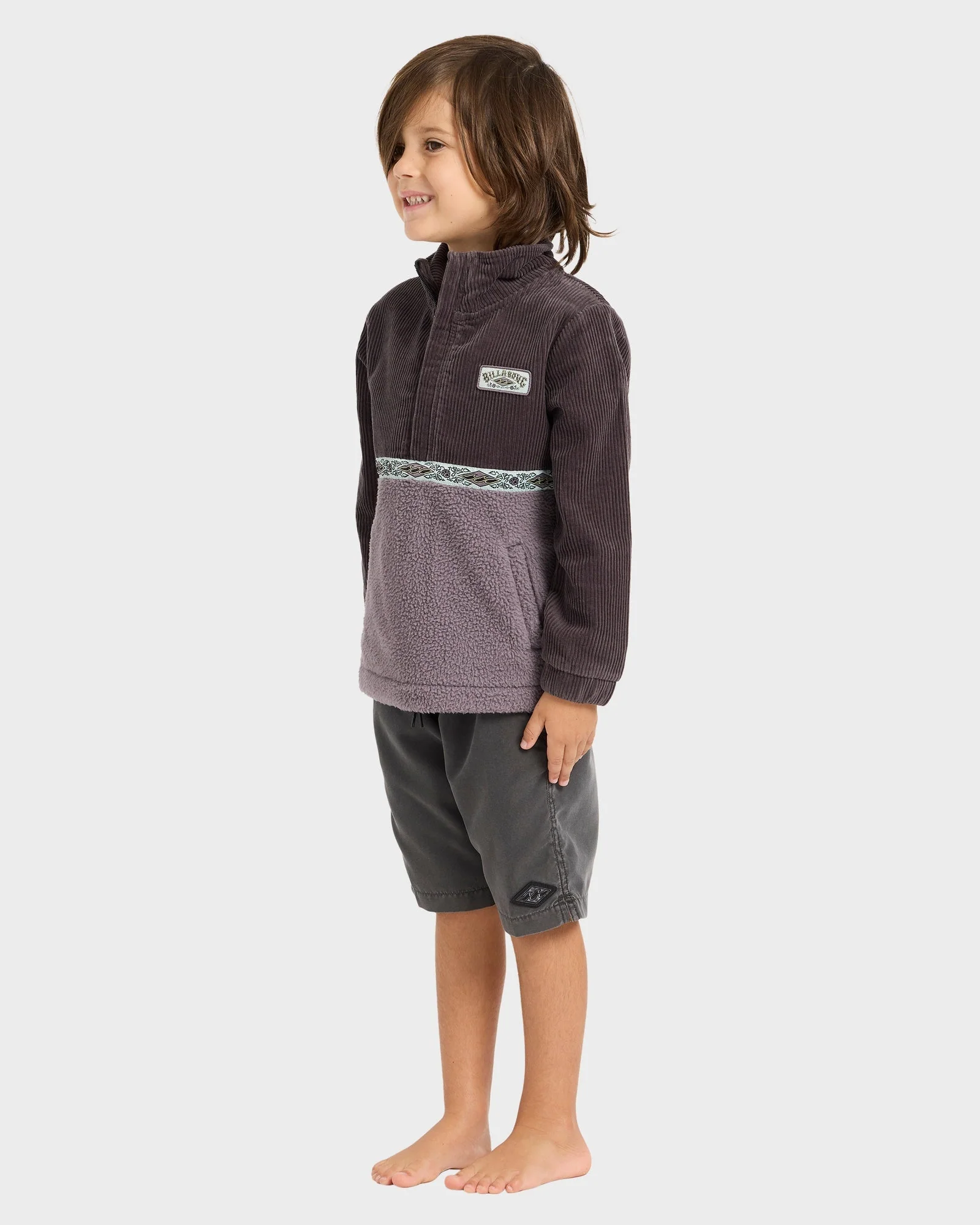 Boys 0-7 Space Lobster Half Zip Fleece Pullover - Image 3