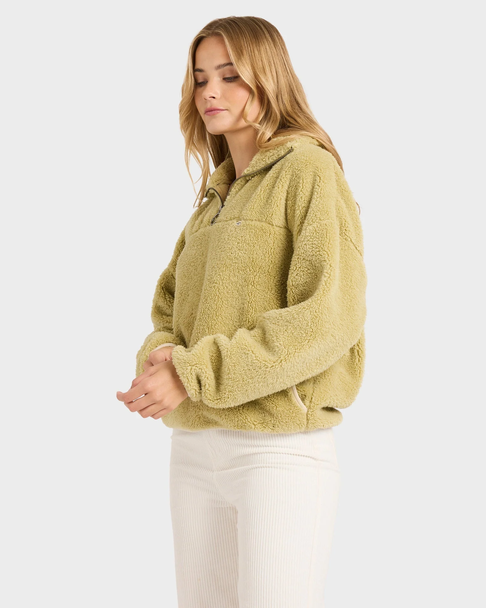 Womens Groovin Half Zip Pullover - Image 3