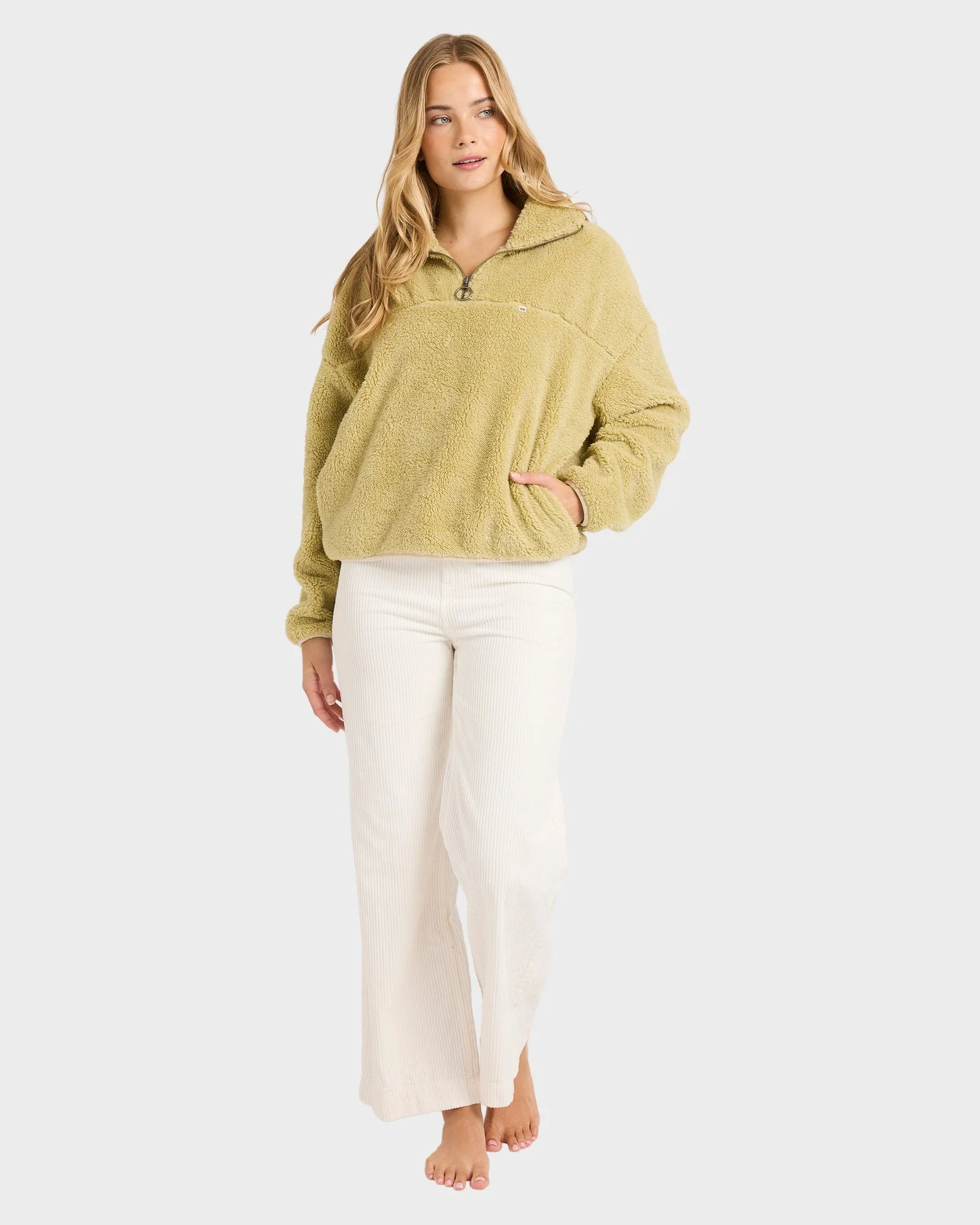 Womens Groovin Half Zip Pullover - Image 5