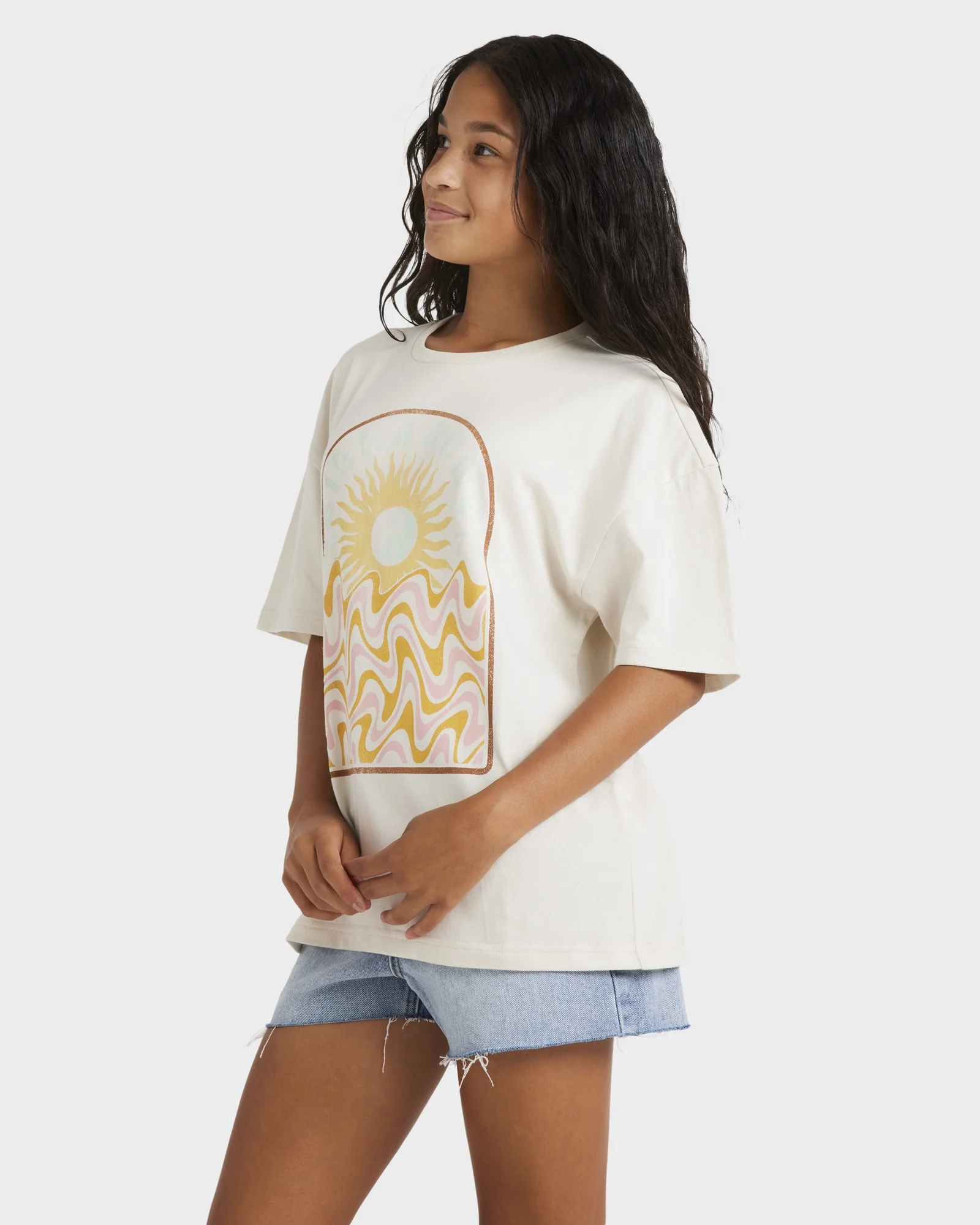 Girls 6-14 Groovy Nature T-Shirt - Image 3