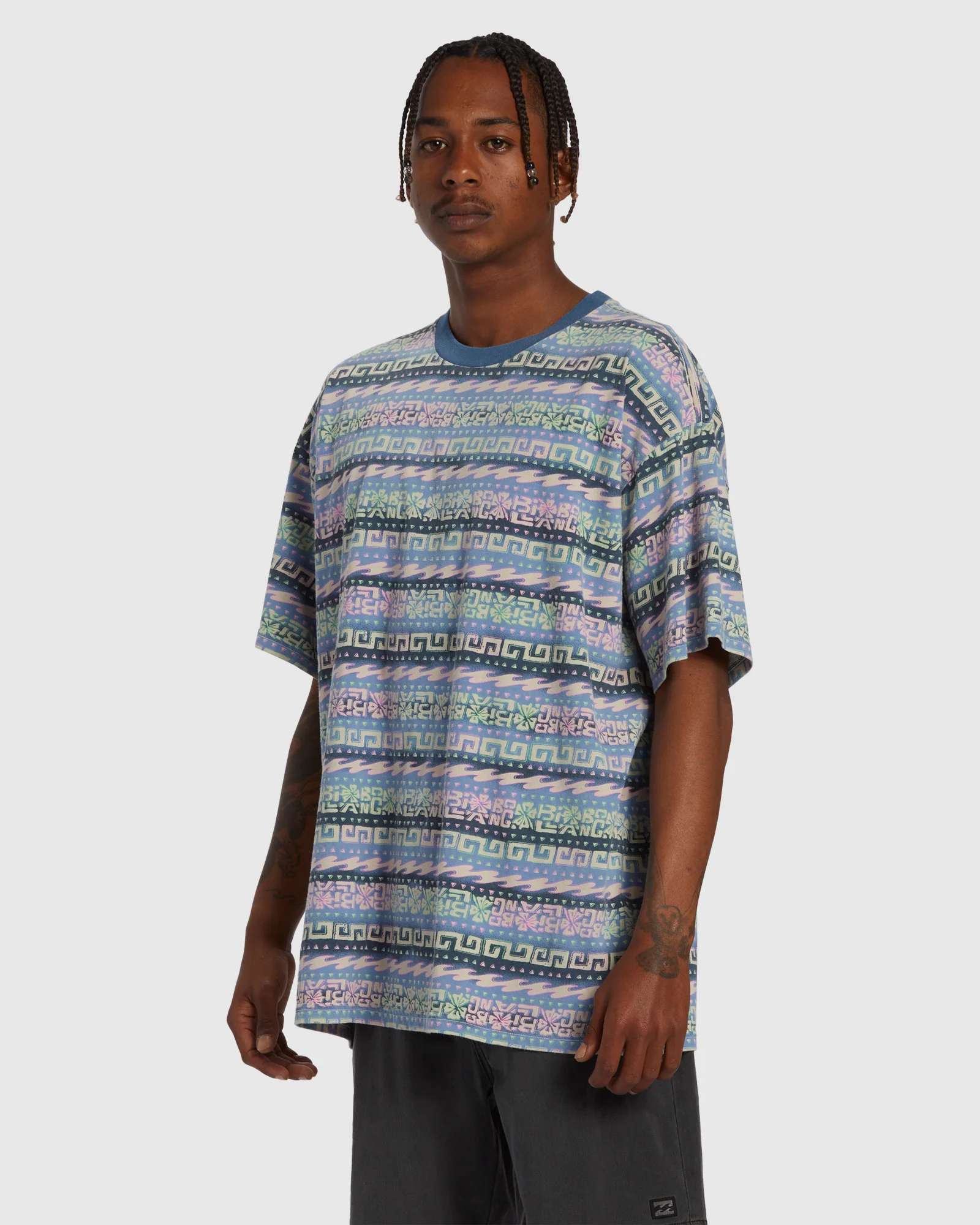 Mens Halfrack Crew T-Shirt - Image 2
