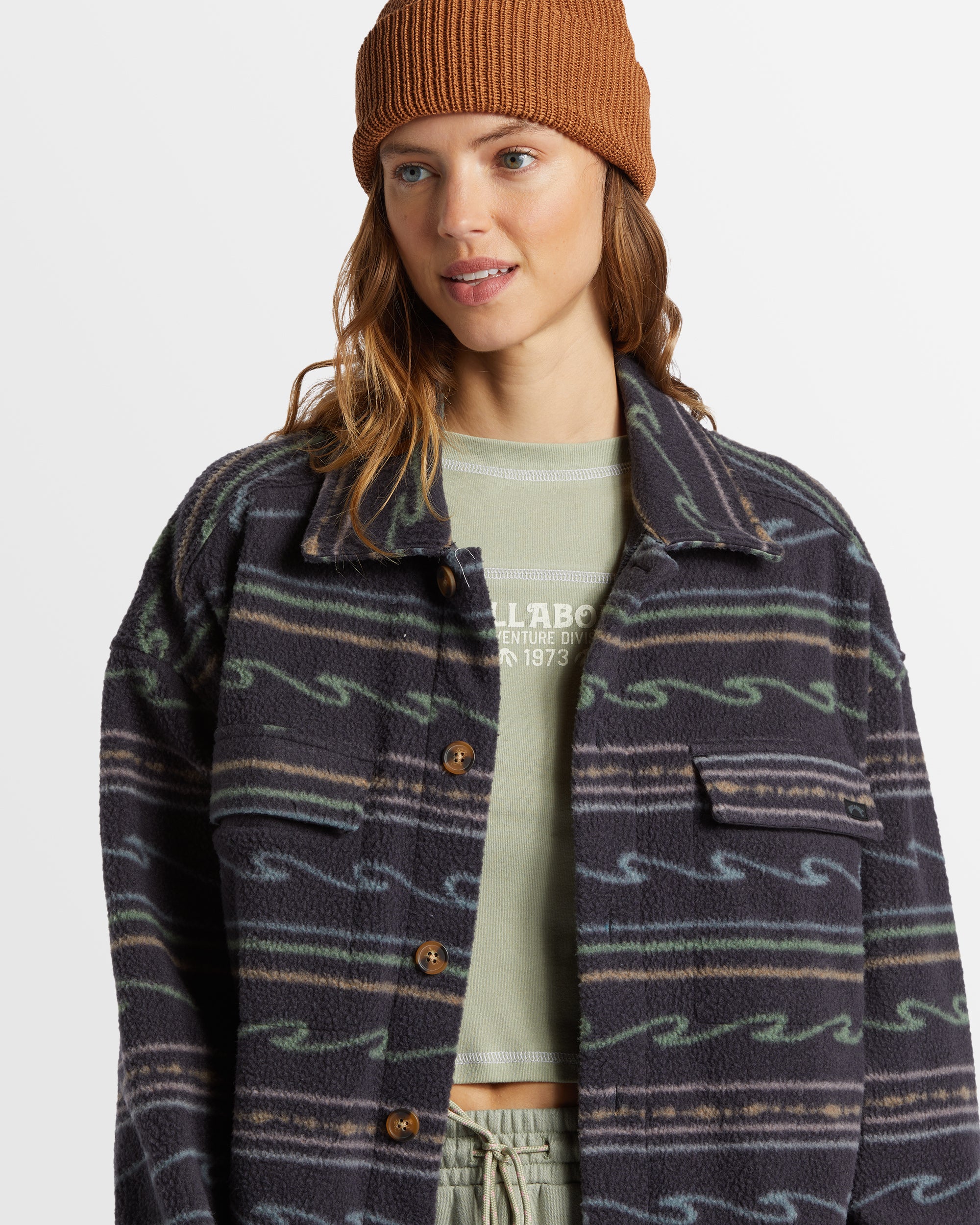 Womens Happy Camper Shacket - Image 4