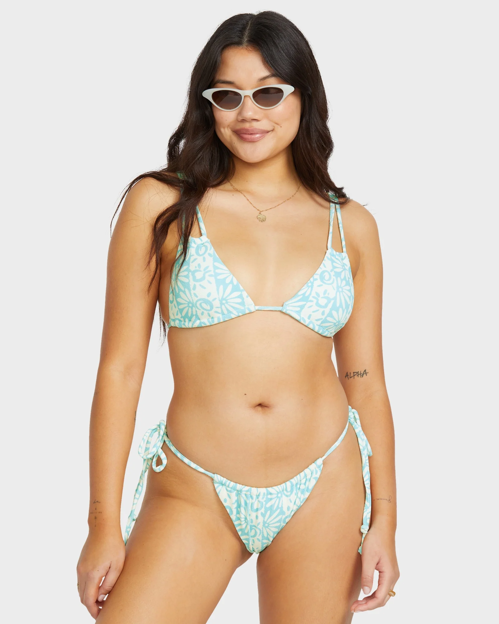 Womens Happy Dance Avery Slide Triangle Bikini Top