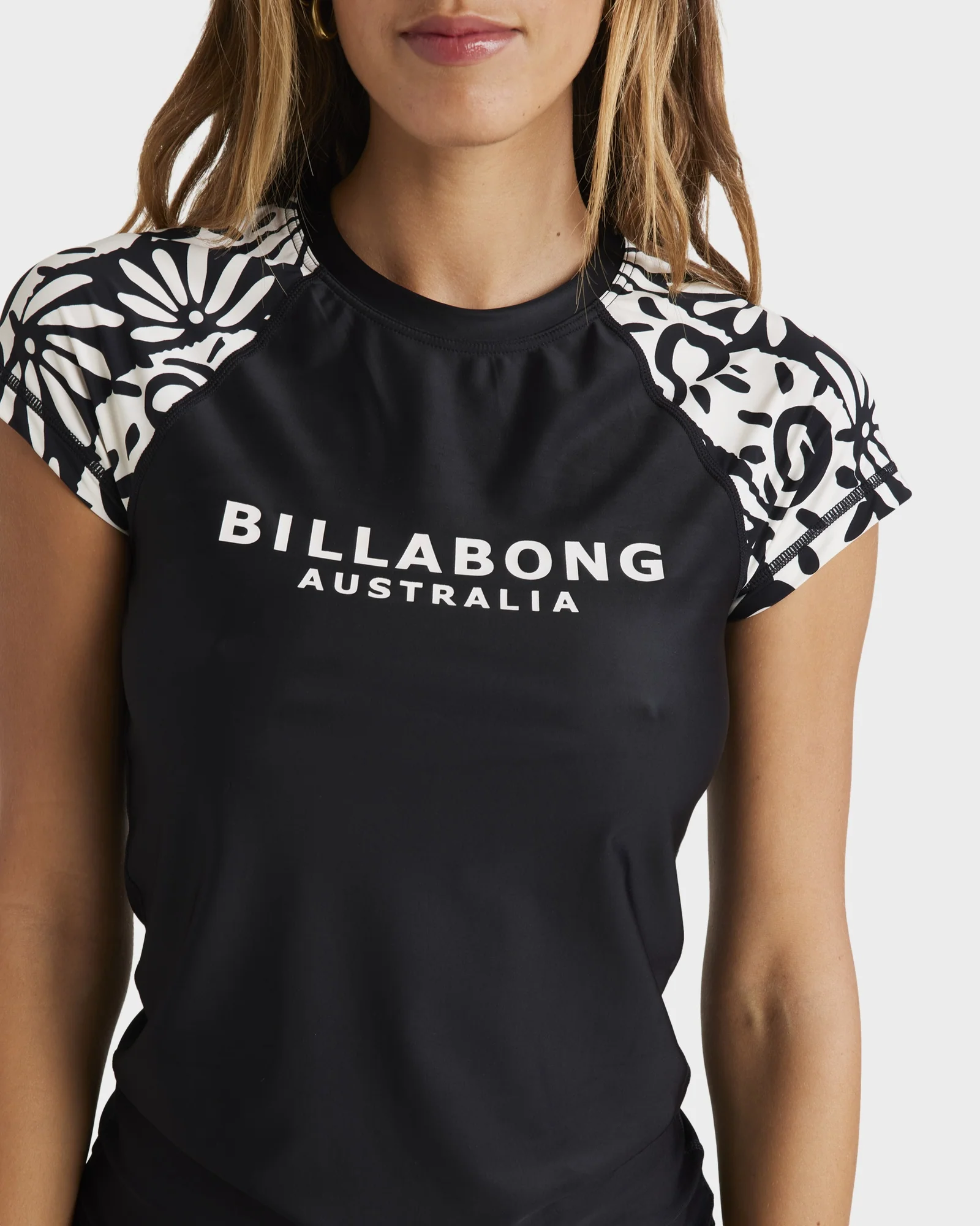 Womens Happy Dance Wahine Short Sleeve Rash Vest - Image 4