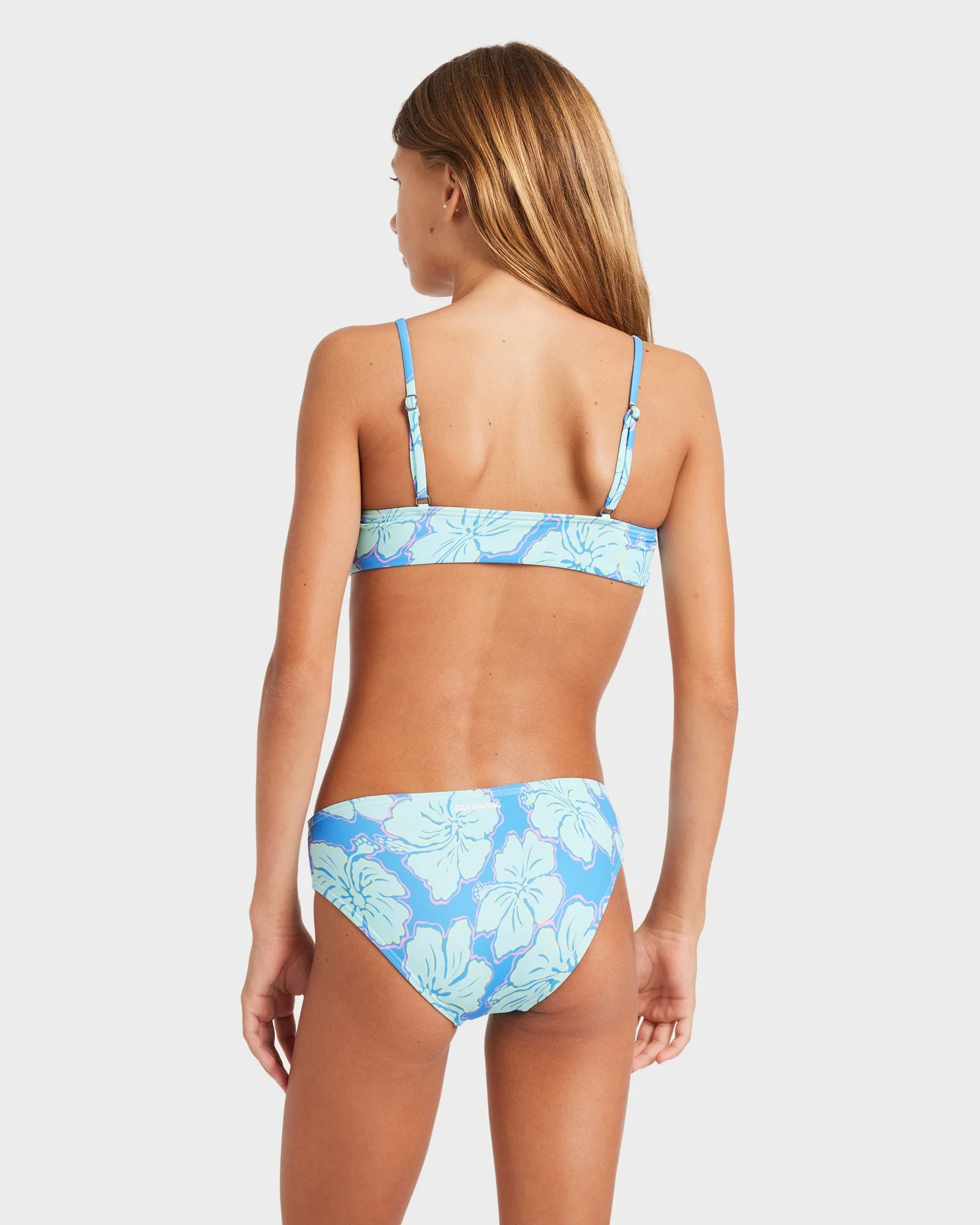 Girls 6-14 Happy Hibiscus Tank Bikini Set - Image 2