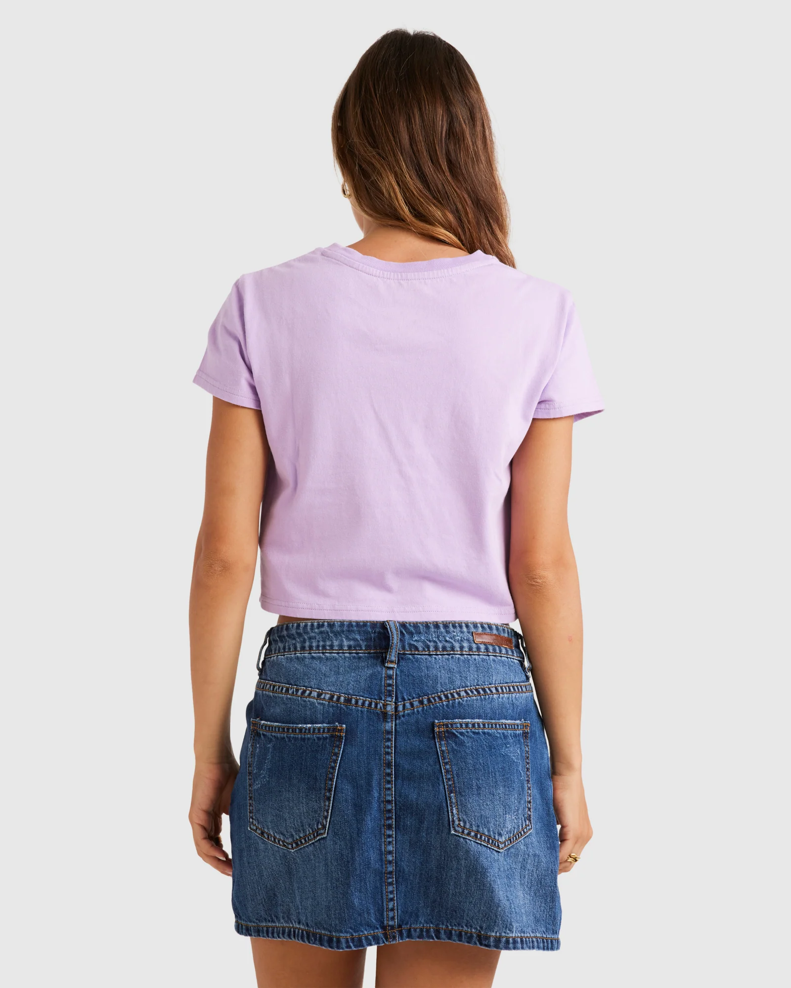 Womens Happy Mind Crop T-Shirt - Image 2