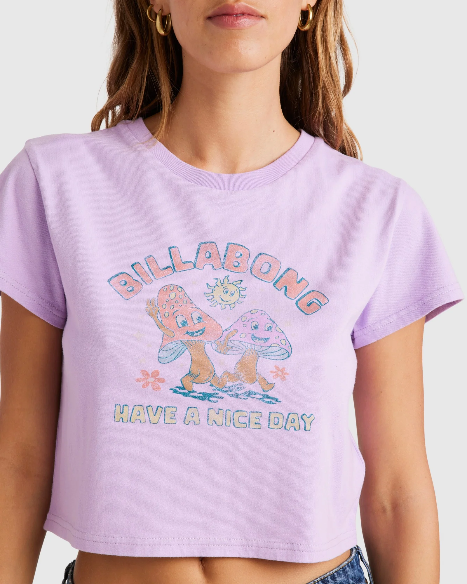 Womens Happy Mind Crop T-Shirt - Image 4