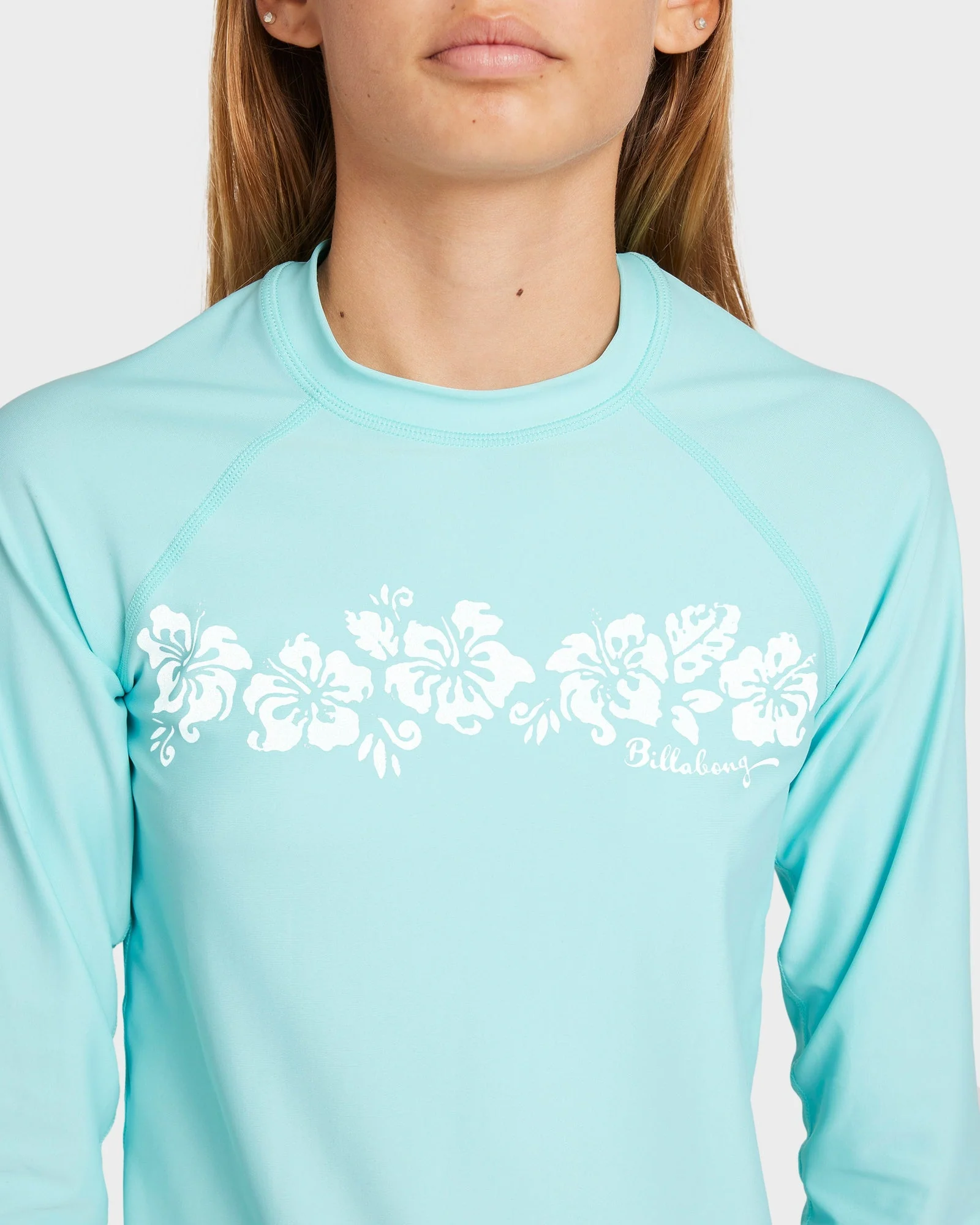 Girls 6-14 Heat Wave Long Sleeve Rash Vest - Image 4