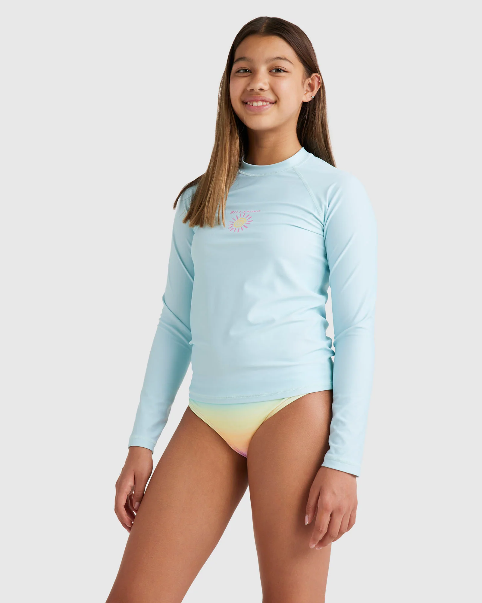 Girls 6-16 Heat Wave Rash Vest - Image 2