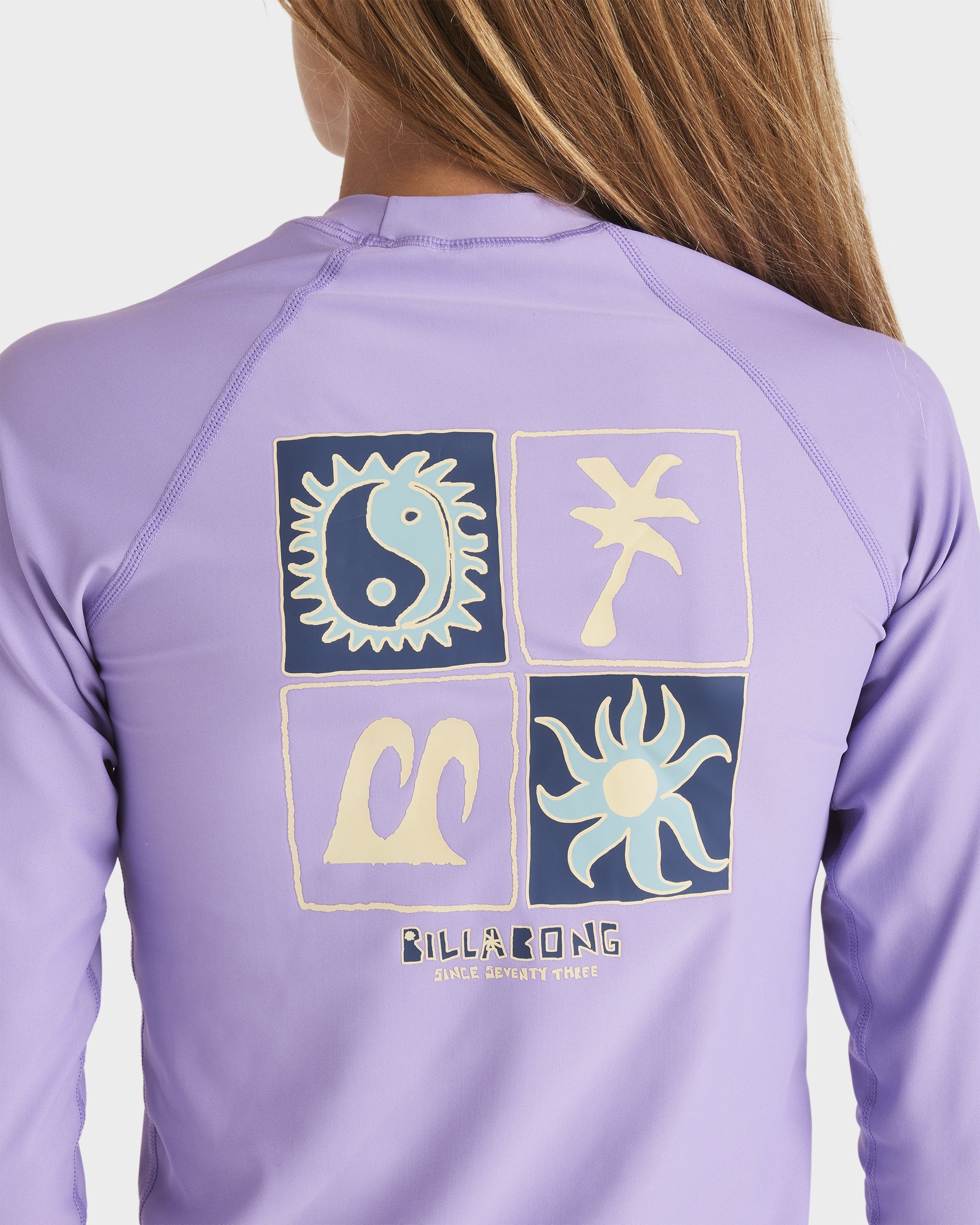 Girls 6-16 Heat Wave Long Sleeve Rash Vest - Image 4