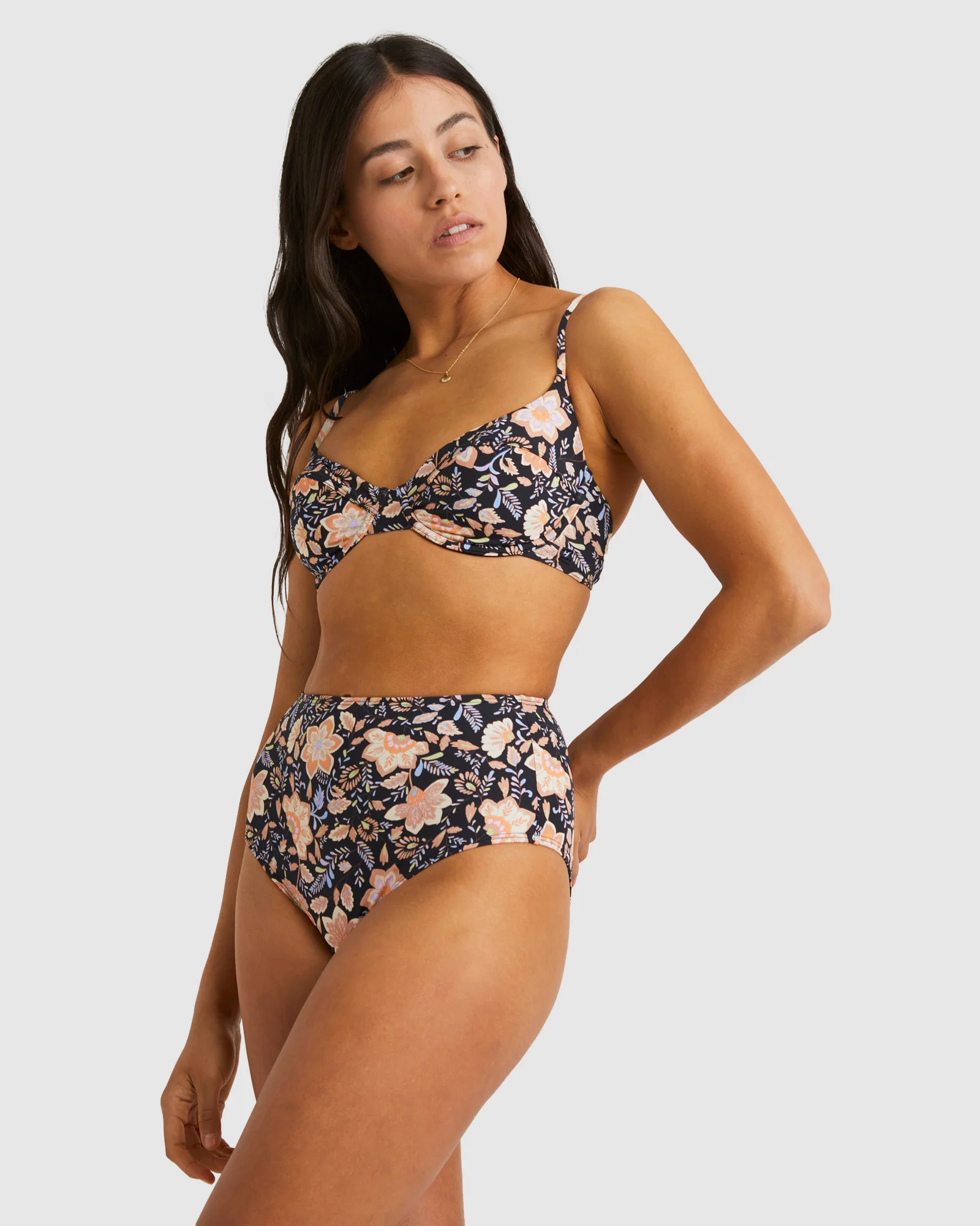 Womens Hideaway Hippie High Retro Pant Bikini Bottom - Image 2
