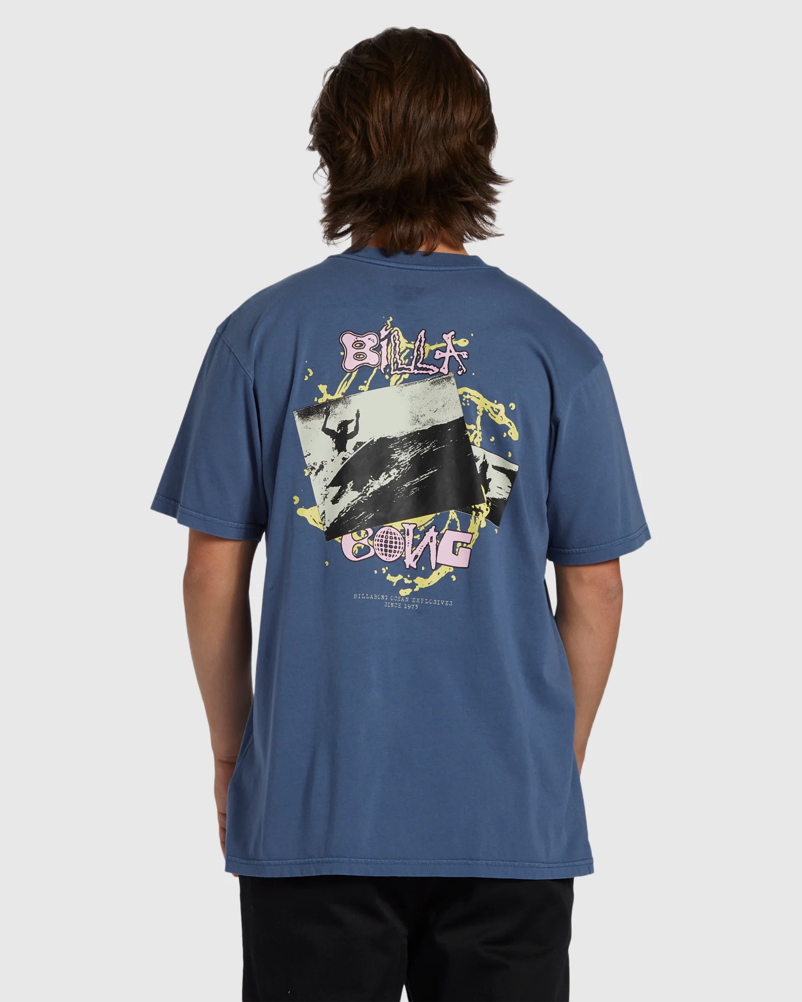 Mens High Tide Wave Wash T-Shirt - Image 3