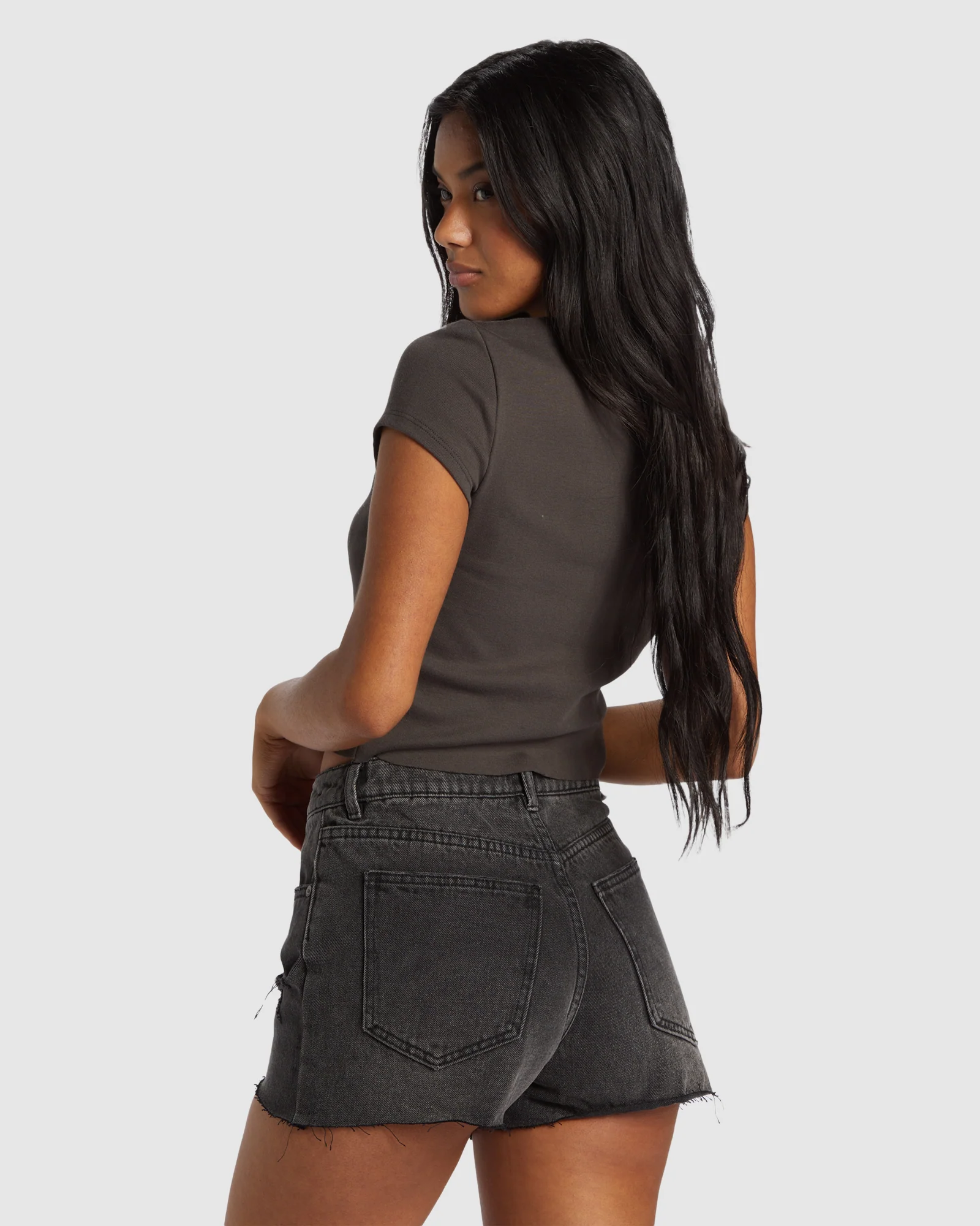 Womens High Tides Denim Shorts - Image 3