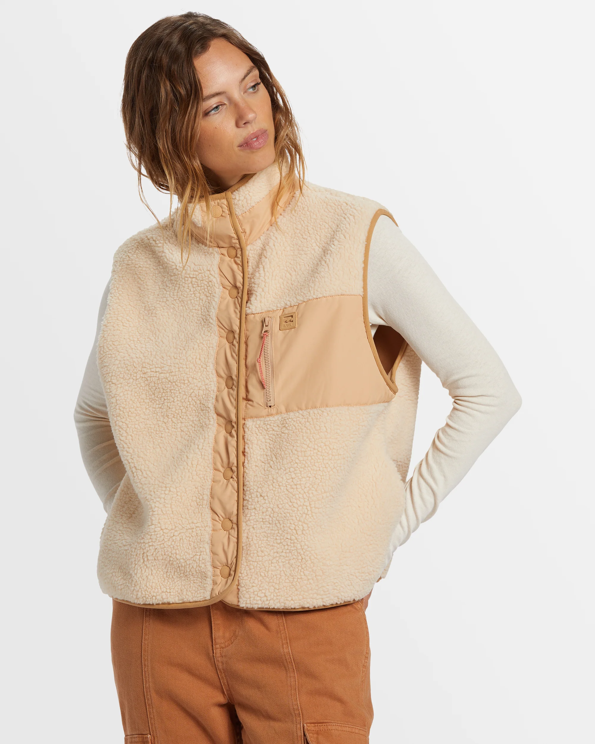 Womens Hike Up Fleece Vest - Image 2