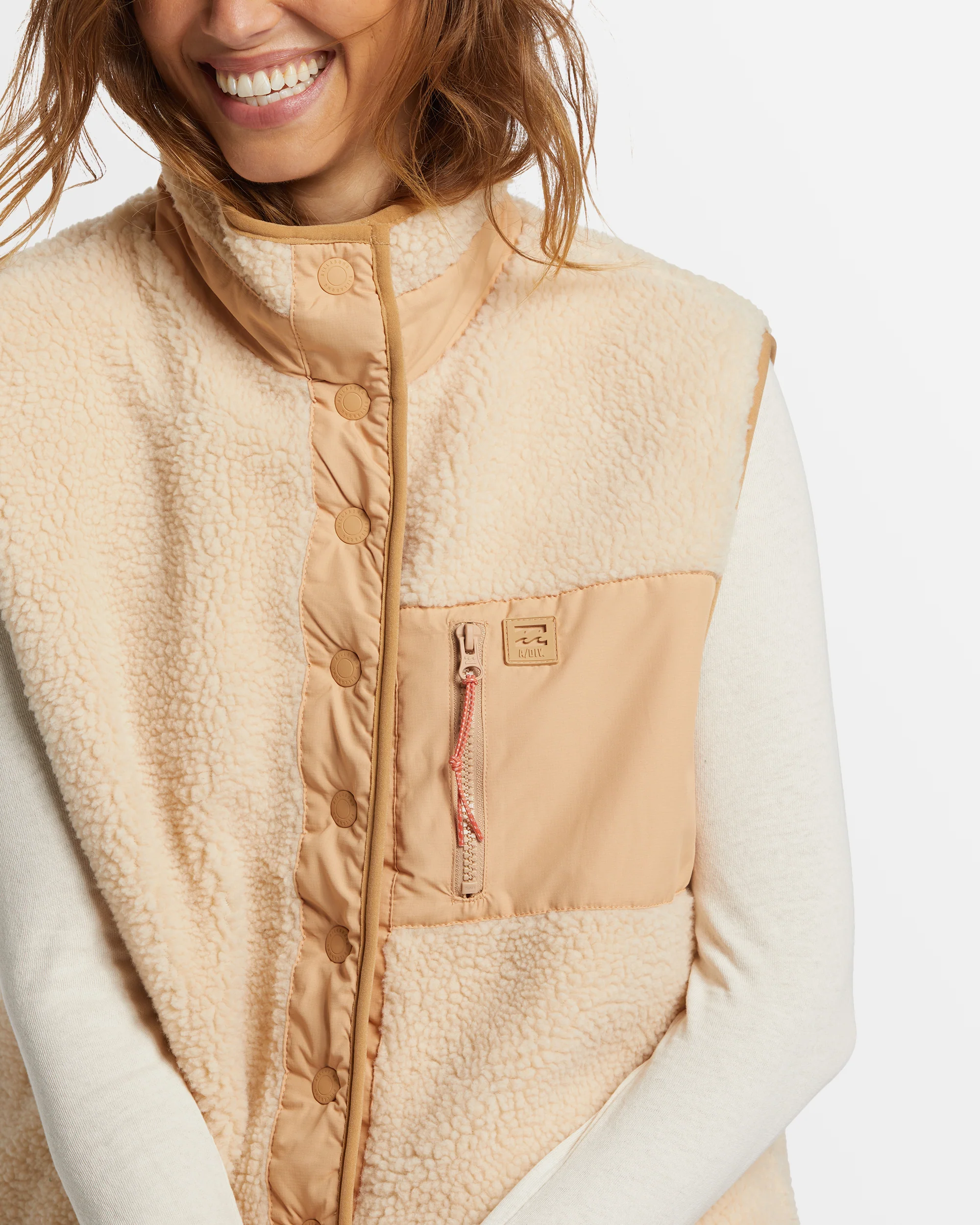 Womens Hike Up Fleece Vest - Image 5
