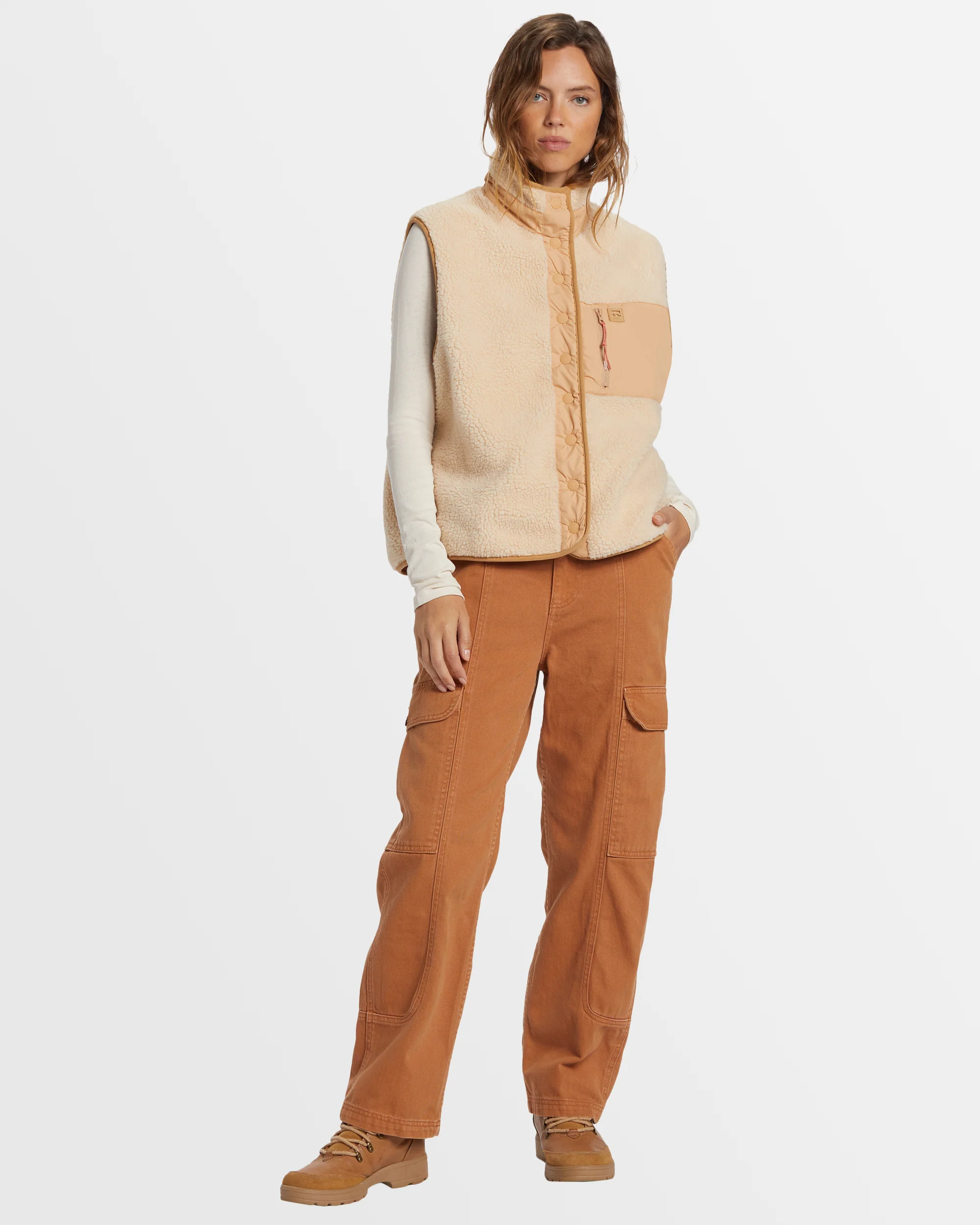 Womens Hike Up Fleece Vest - Image 6