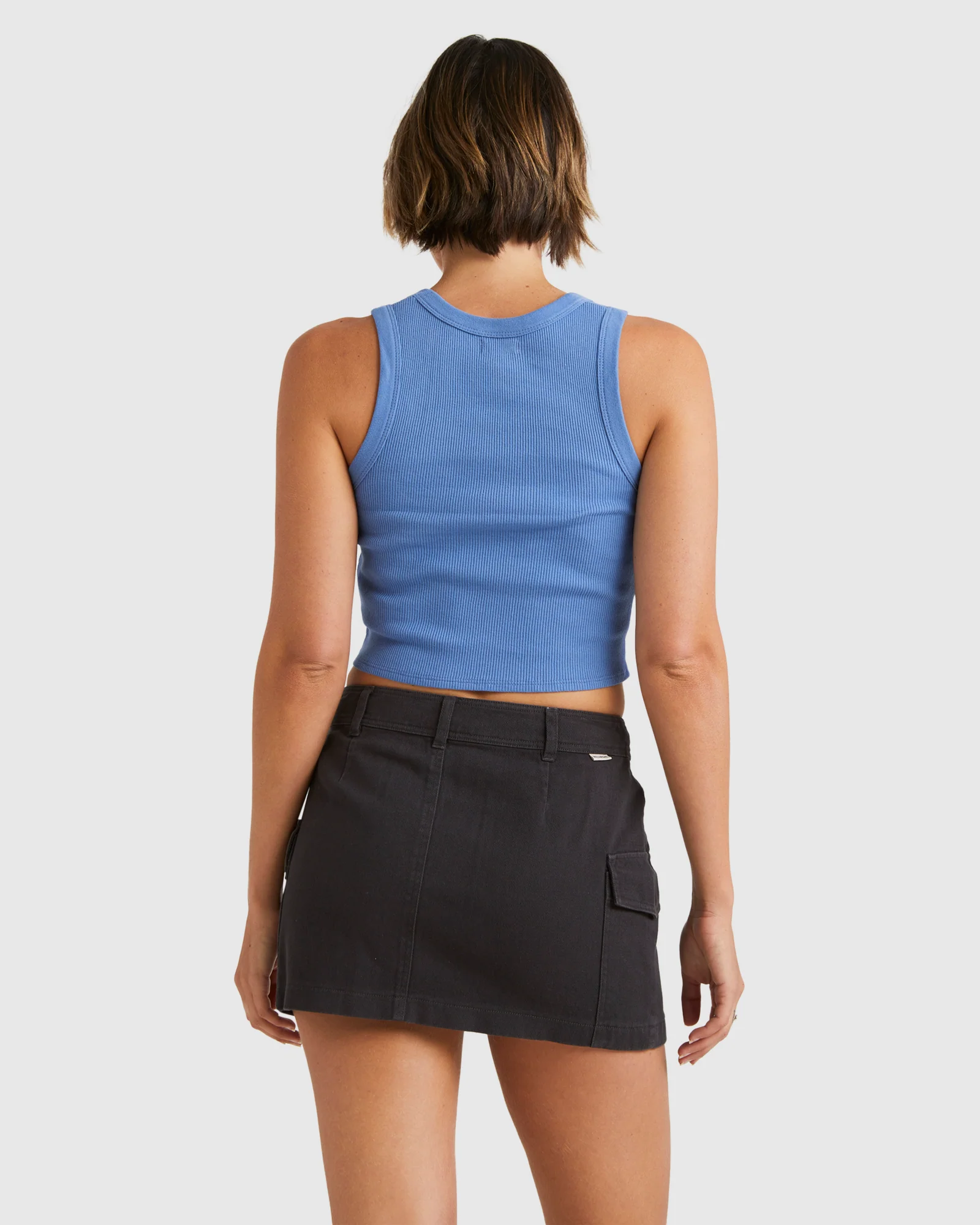 Womens Hilary Cargo Denim Skirt - Image 3