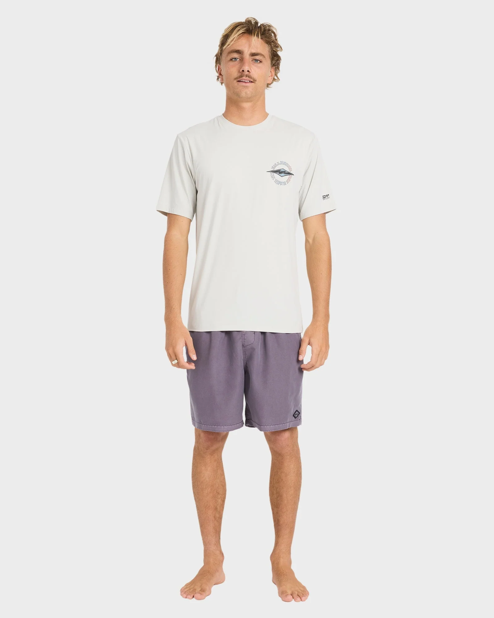 Mens Hollow Diamond Loose Fit Rash Vest - Image 5