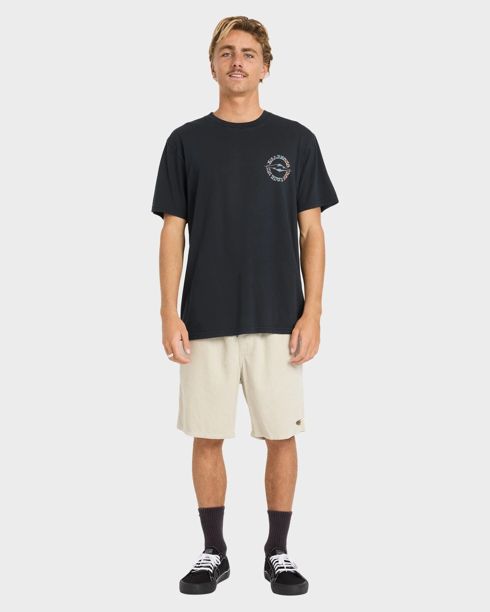 Mens Hollow Diamond Wave Washed Premium T-Shirt - Image 5