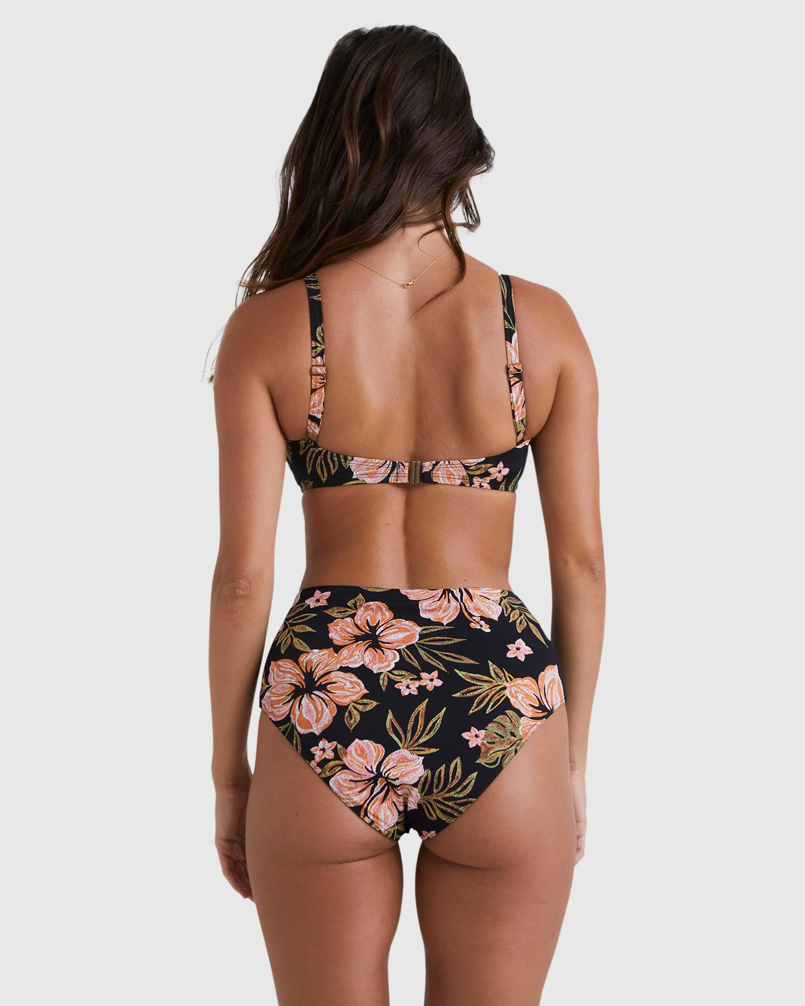 Womens Hooked On Tropics High Retro Bikini Bottom - Image 3
