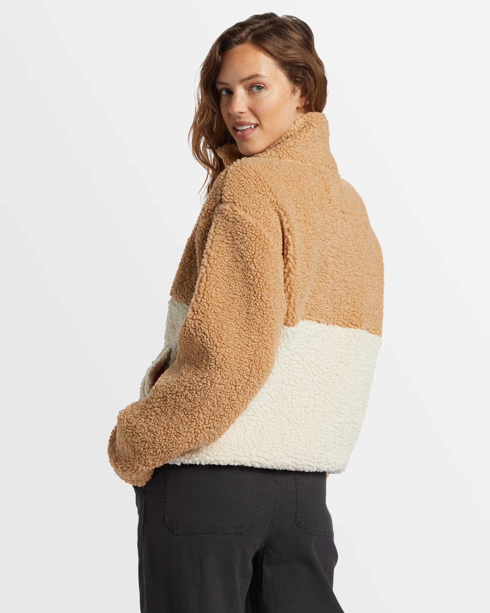 Womens Horizon Colorblock Half Zip Fleece Pullover - Image 3