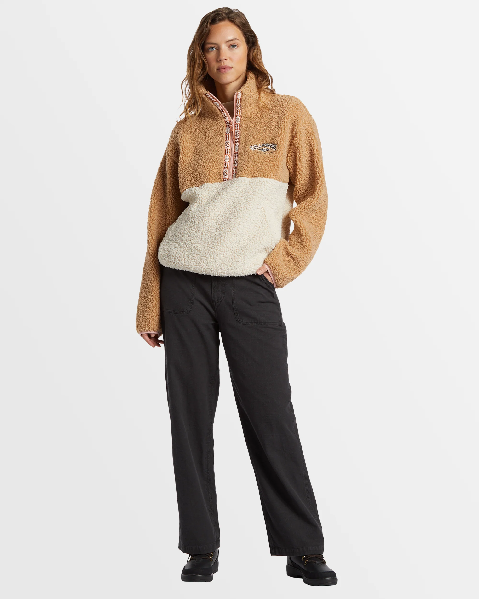 Womens Horizon Colorblock Half Zip Fleece Pullover - Image 5