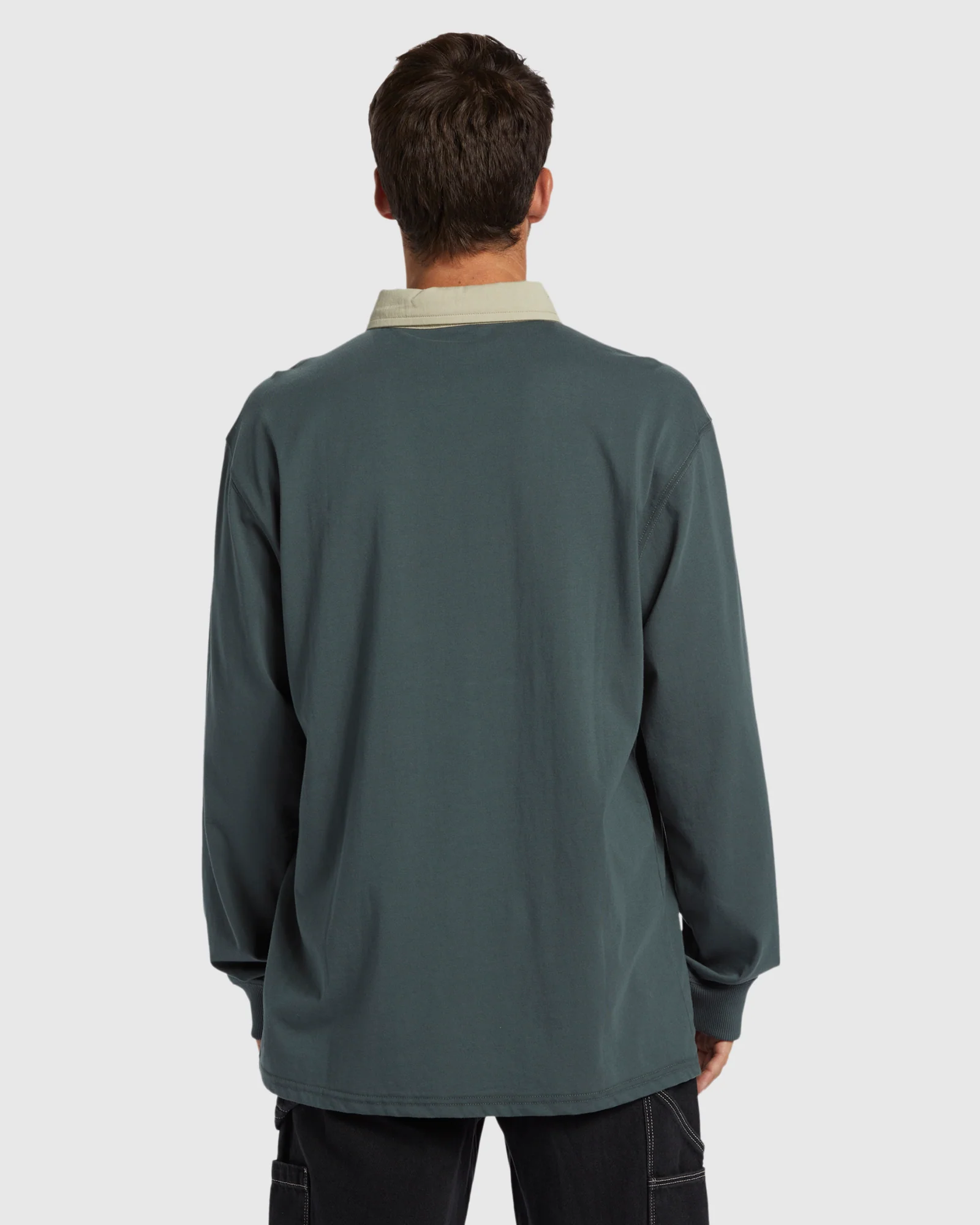 Mens Immortal Rugby Polo Long Sleeve Shirt - Image 3
