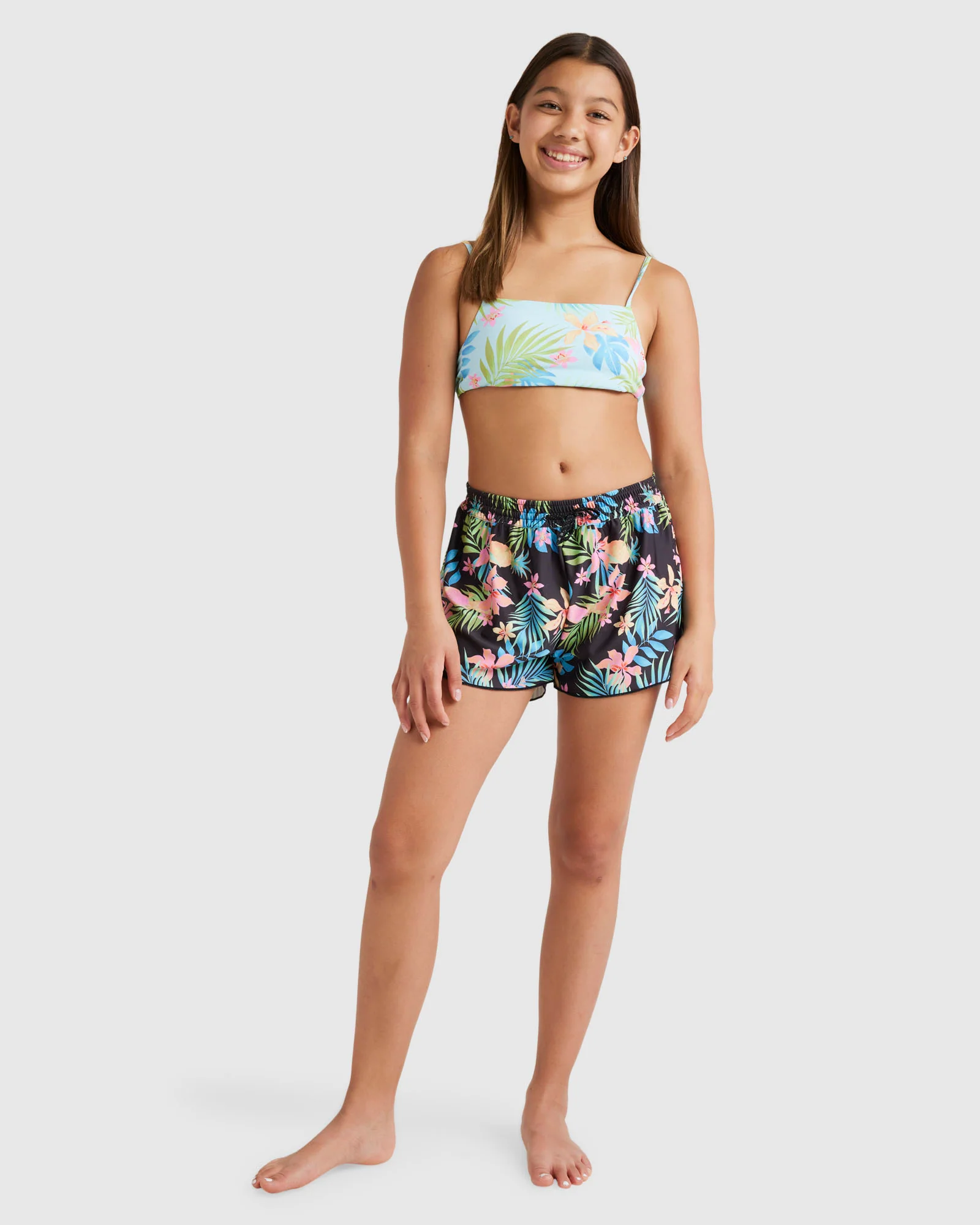 Girls 2-16 In Da Jungle Swim Boardshorts - Image 5