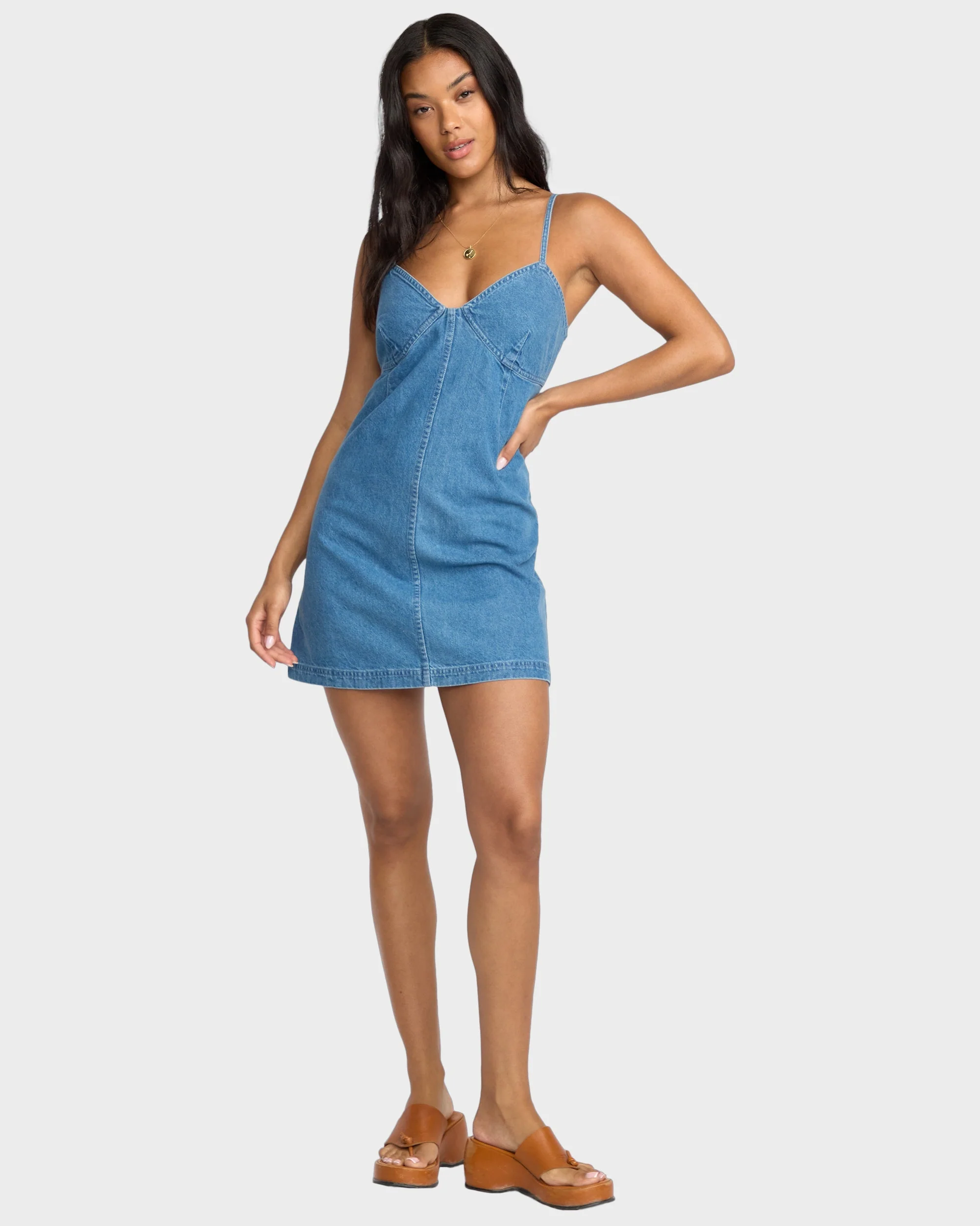 Womens Indigo Skies Mini Dress - Image 3
