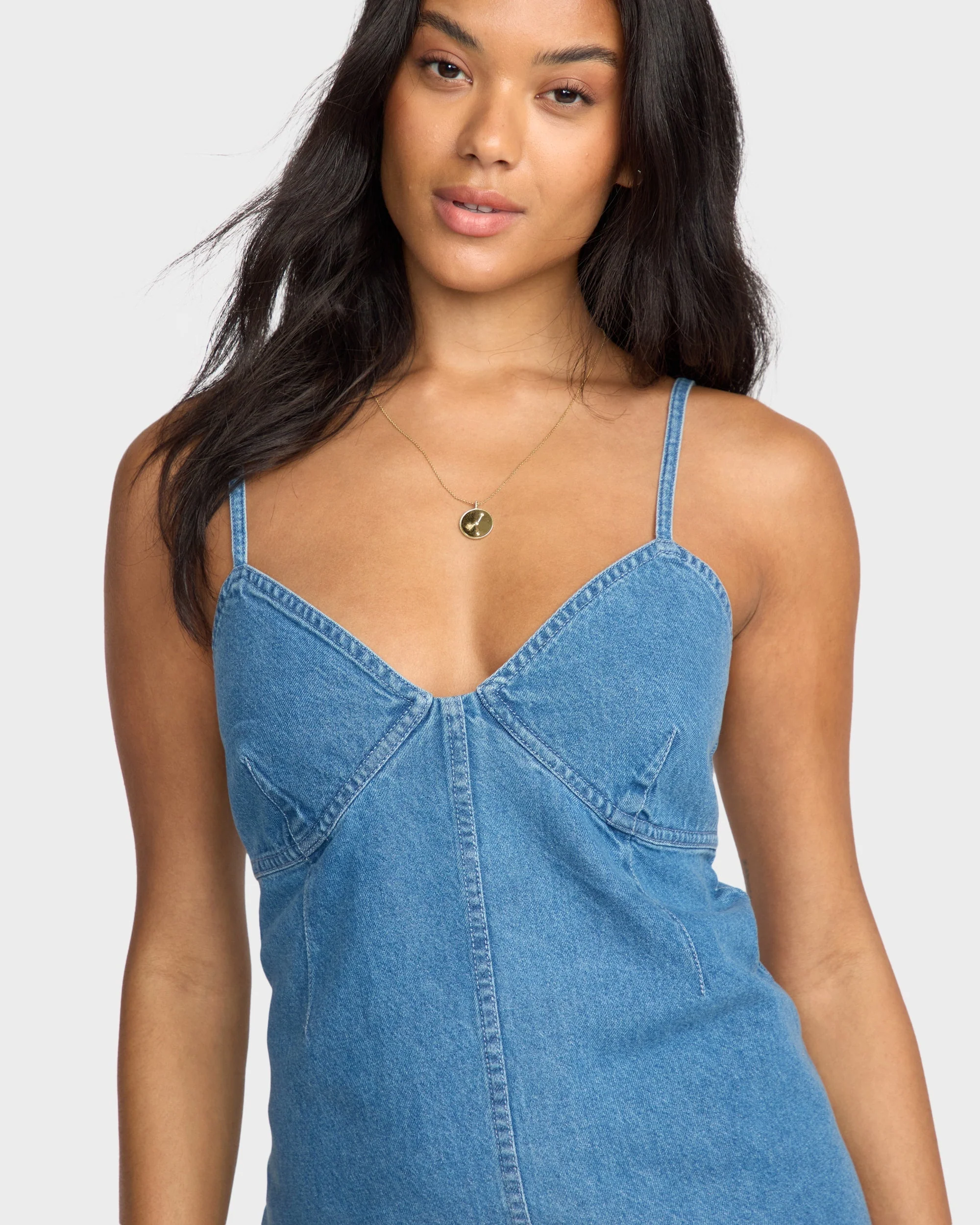 Womens Indigo Skies Mini Dress - Image 4