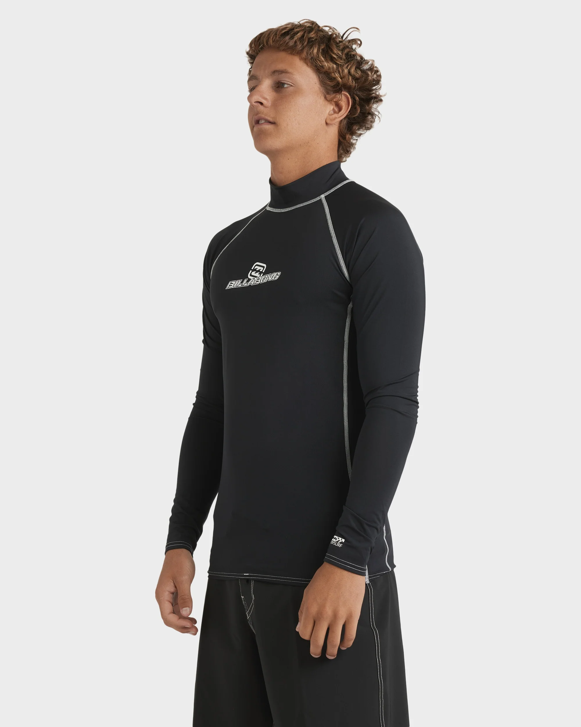 Mens Jimmy Contrast Long Sleeve Rash Vest - Image 5